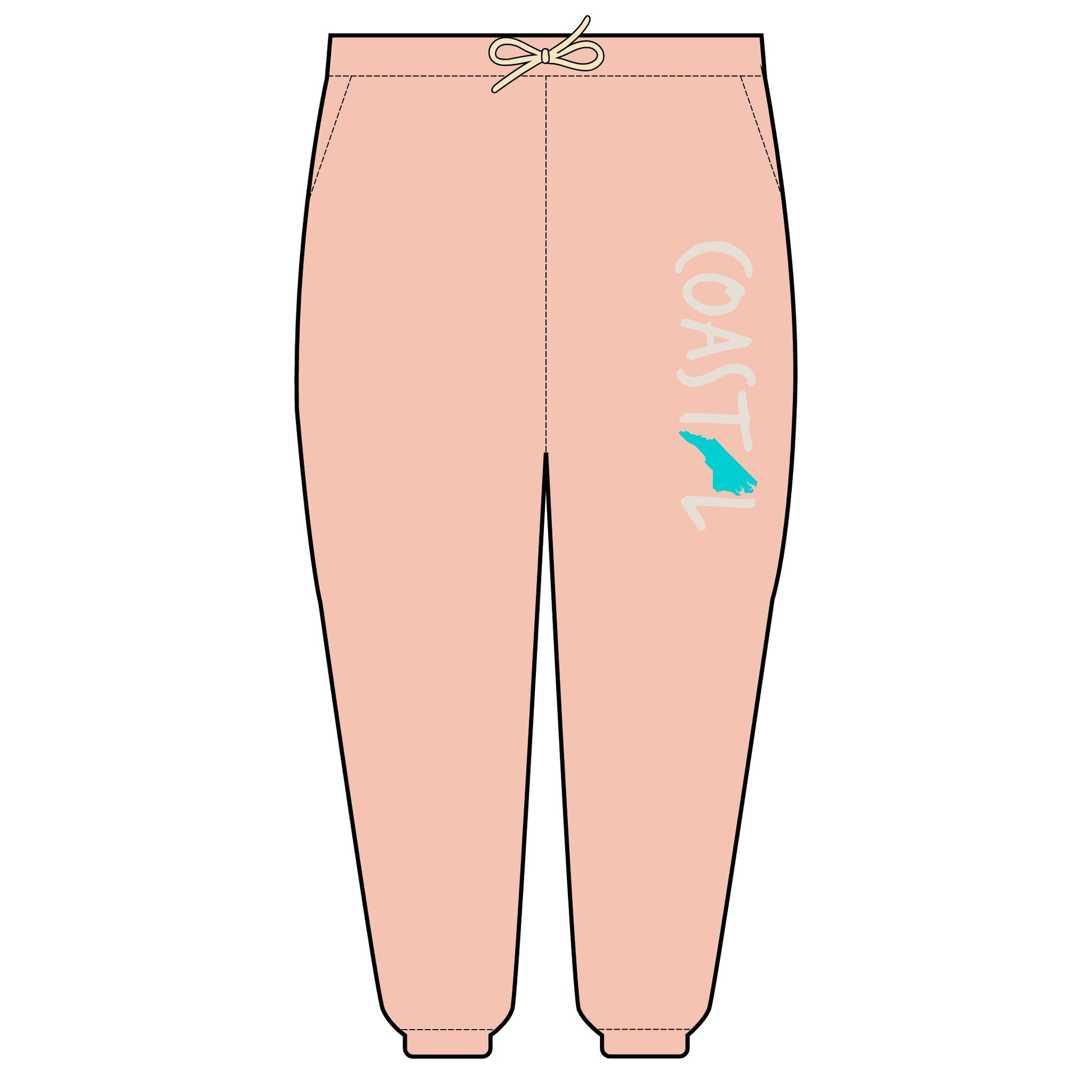 Coastal North Carolina Beach Vibe Unisex Fleece Sweatpants