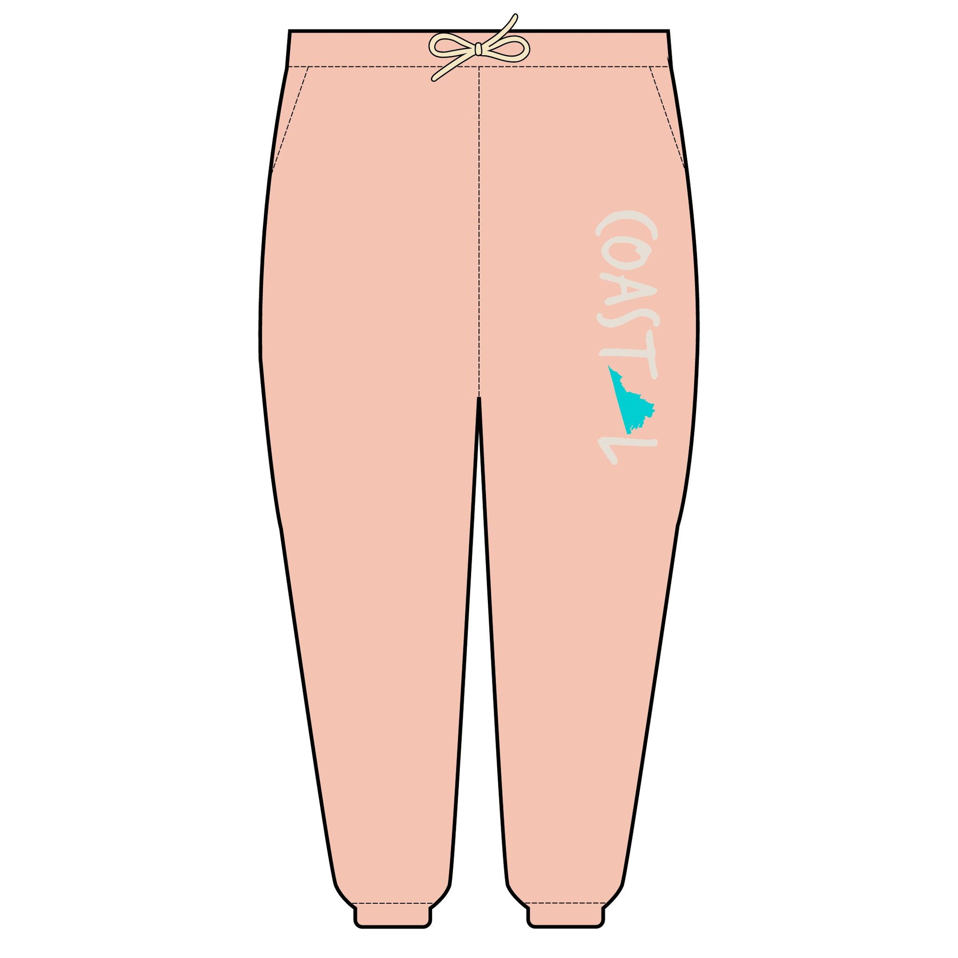 Coastal Virginia Beach Vibe Unisex Fleece Sweatpants
