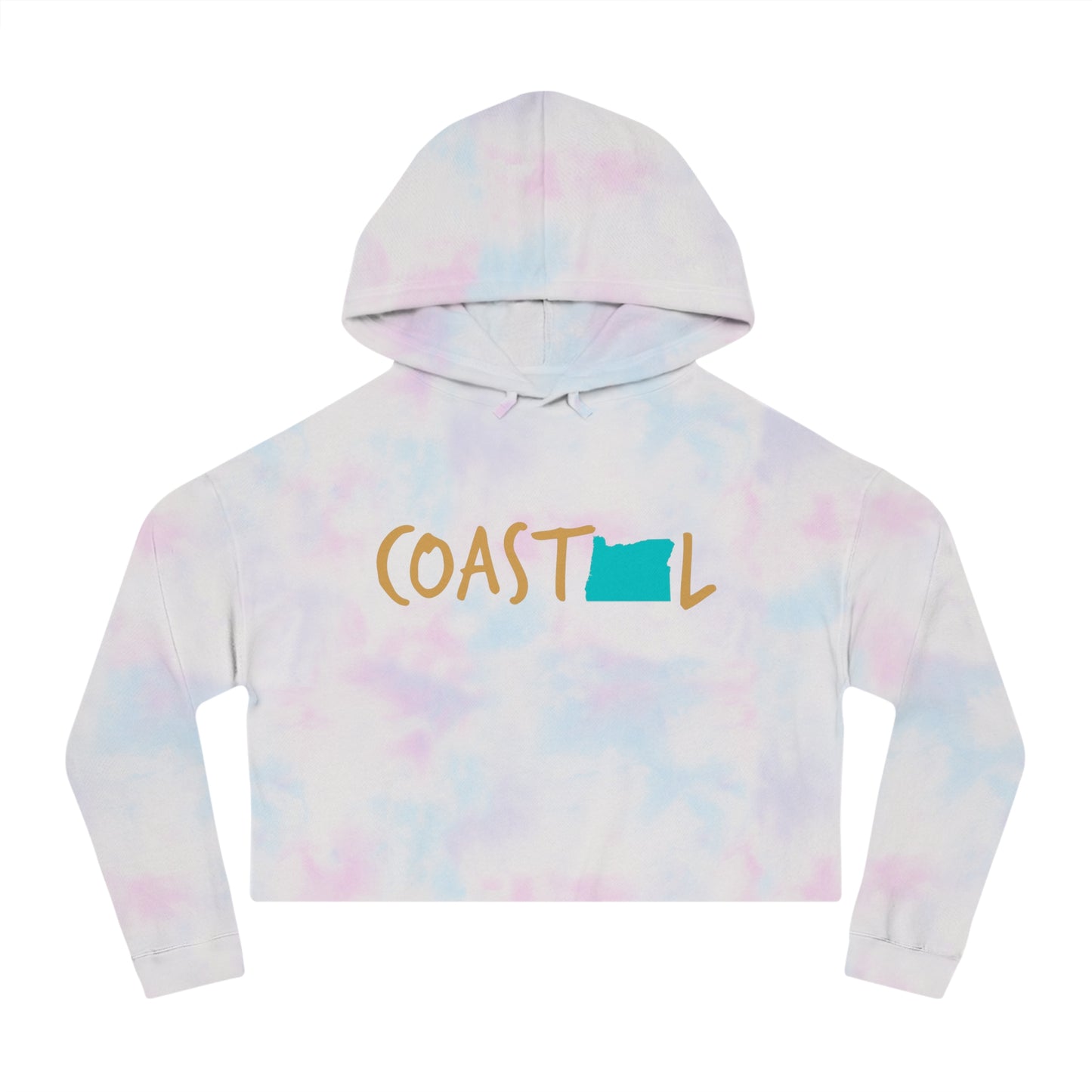 Coastal New Jersey Sand & Surf Vibes Women’s Cropped Hoodie