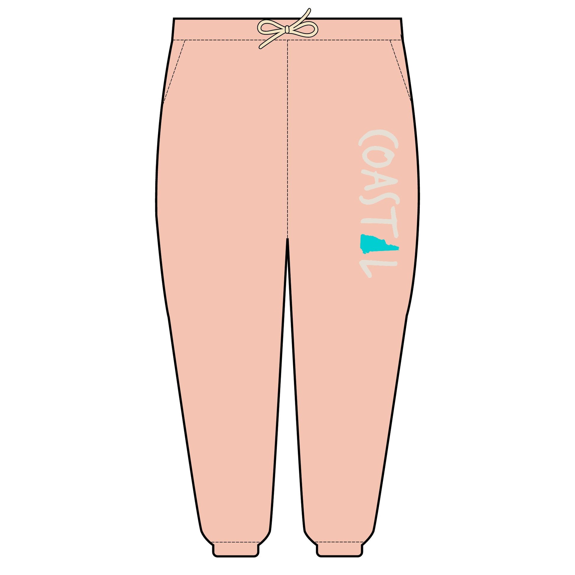 Coastal New Hampshire Beach Vibe Unisex Fleece Sweatpants