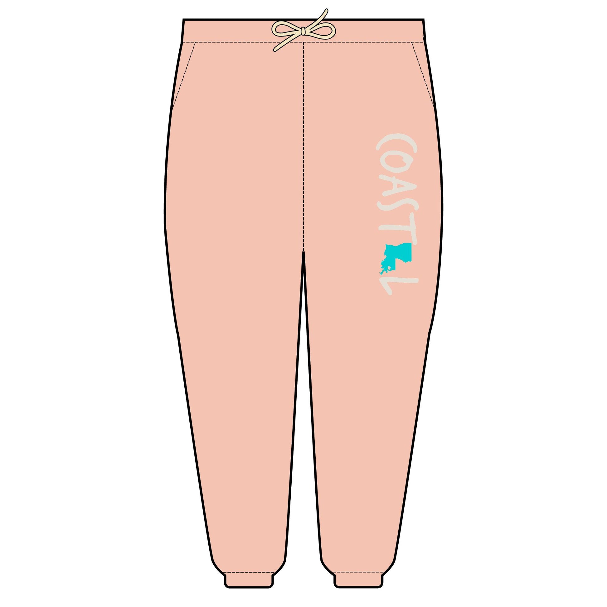 Coastal Louisiana Beach Vibe Unisex Fleece Sweatpants