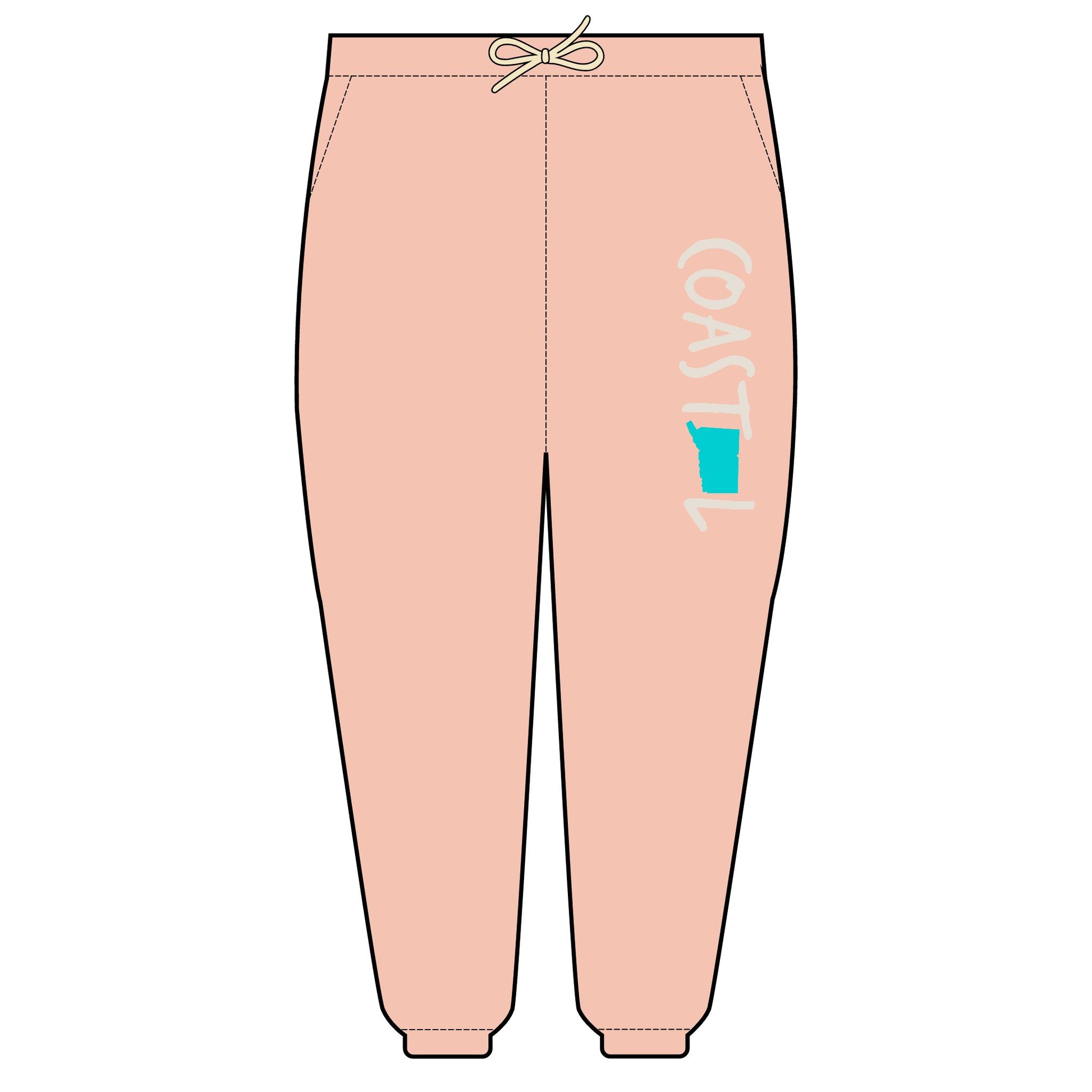 Coastal Connecticut Beach Vibe Unisex Fleece Sweatpants