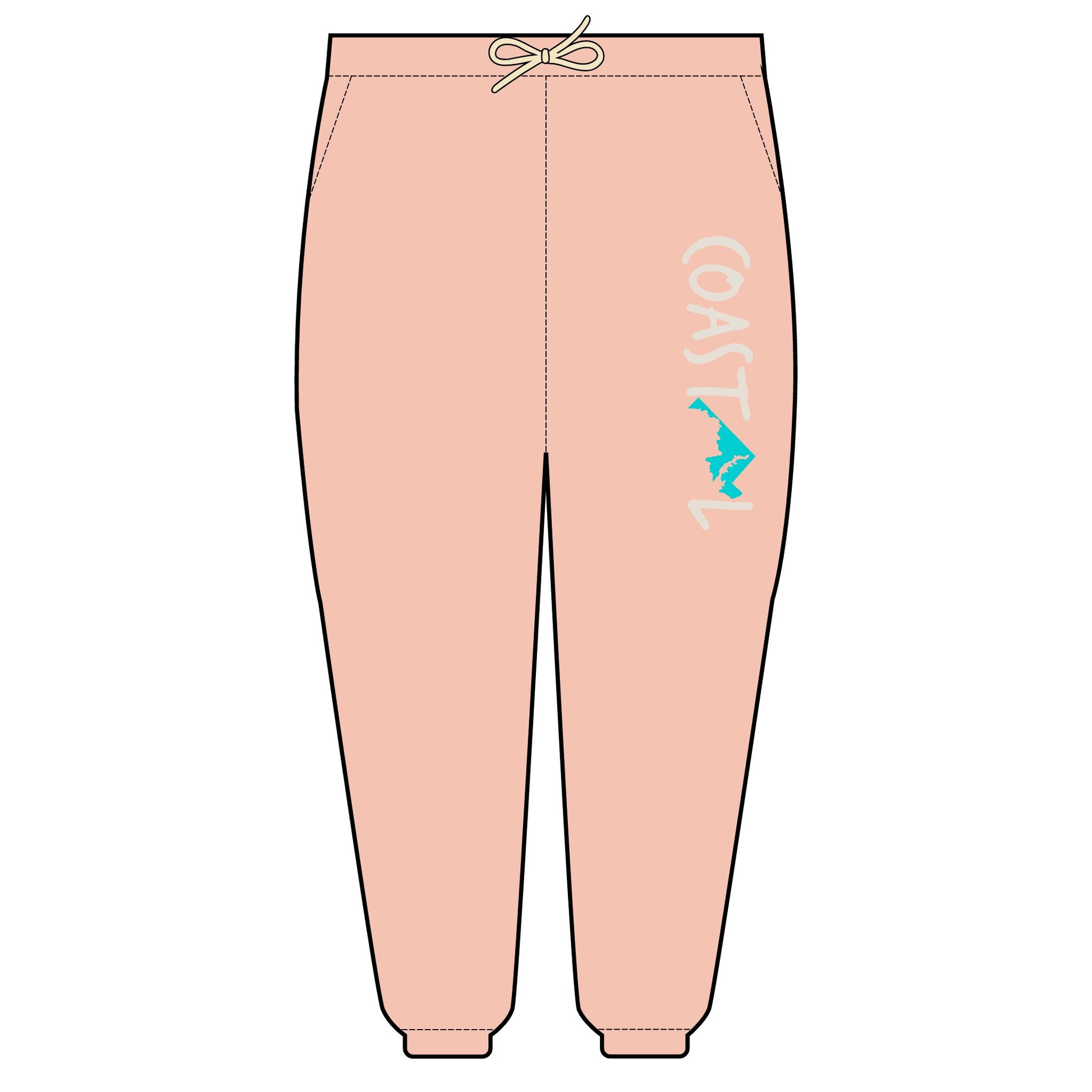 Coastal Maryland Beach Vibe Unisex Fleece Sweatpants