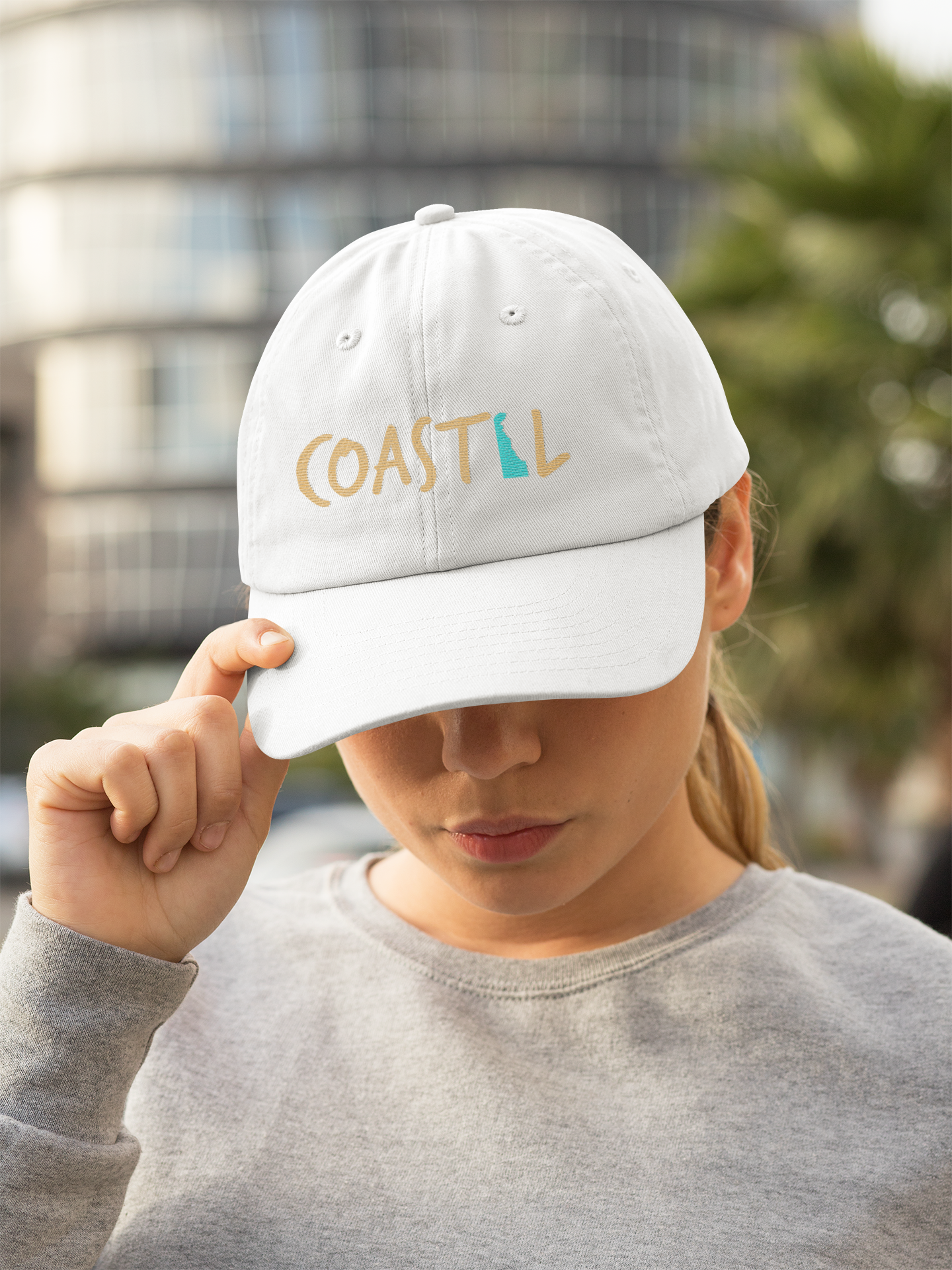 Coastal Delaware Beachcomber Sunset Gold Hat
