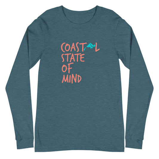 Coastal State of Mind™ Maryland Unisex Long Sleeve Tee