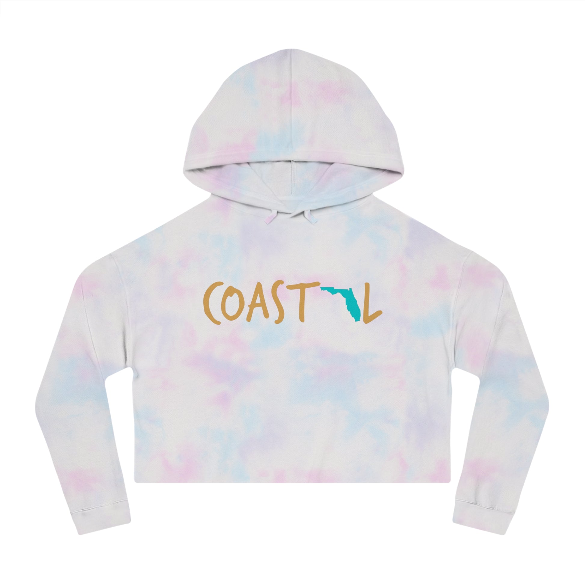 Coastal Florida Sand & Surf Vibes Women’s Cropped Hoodie