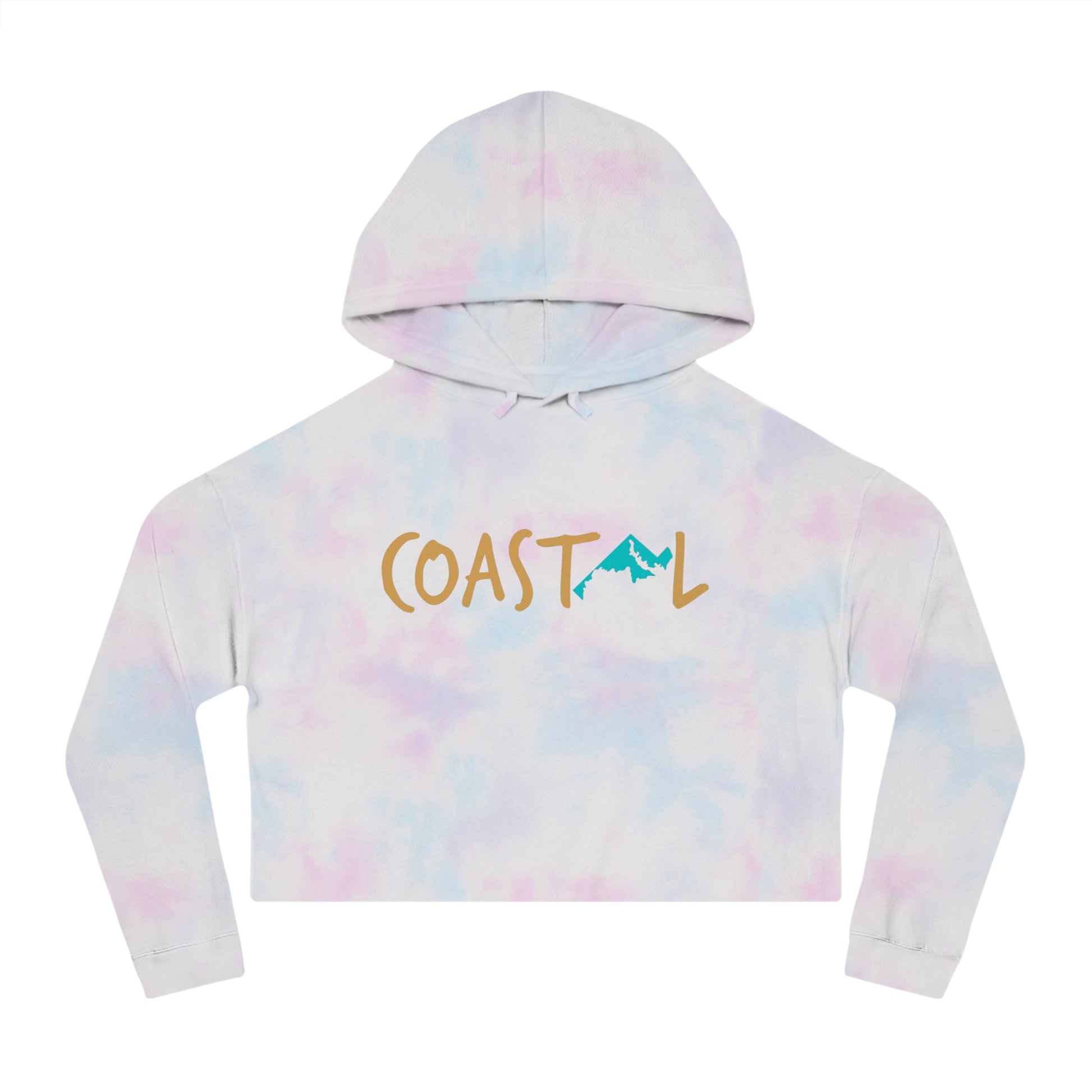 Coastal Maryland Sand & Surf Vibes Women’s Cropped Hoodie