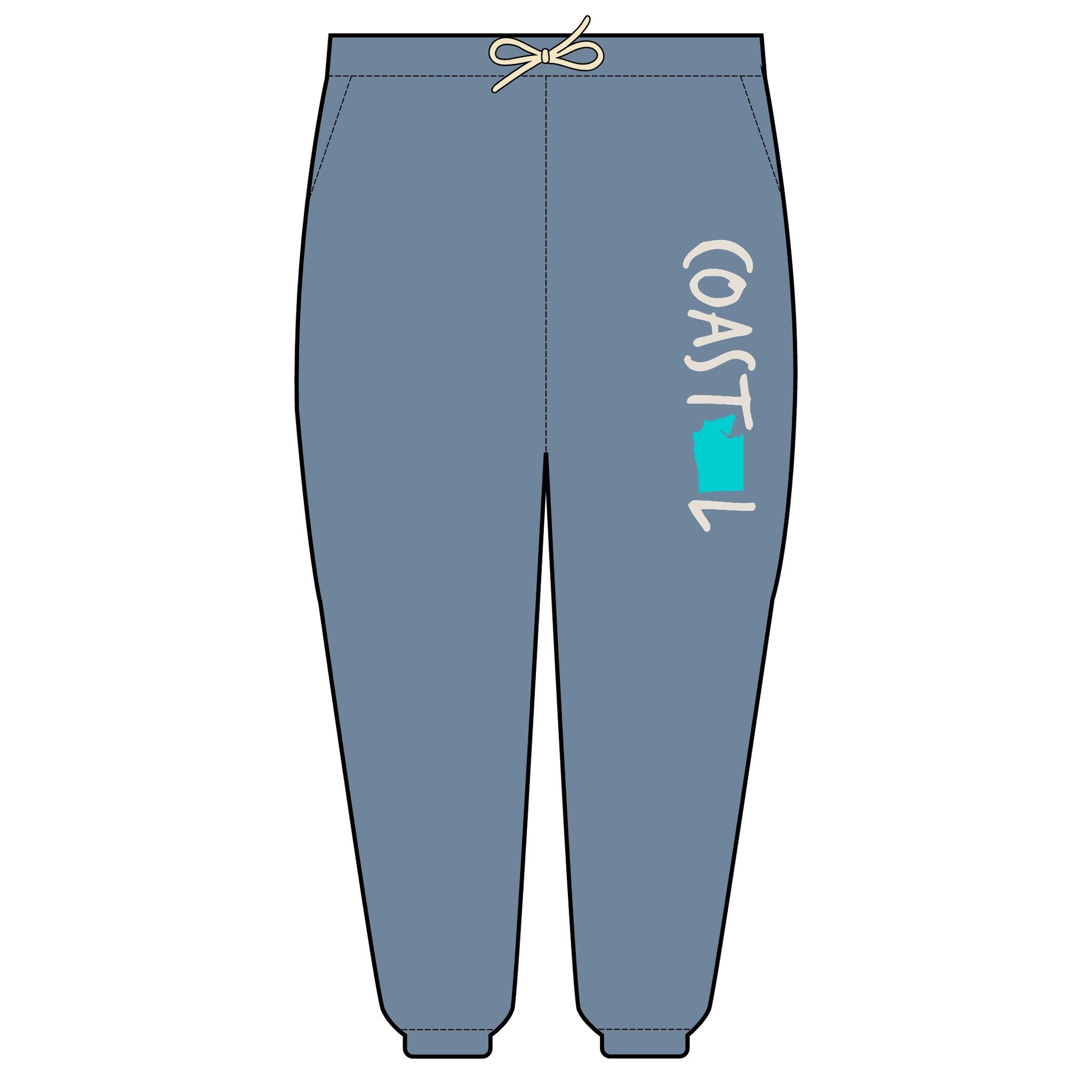 Coastal Washington Beach Vibe Unisex Fleece Sweatpants