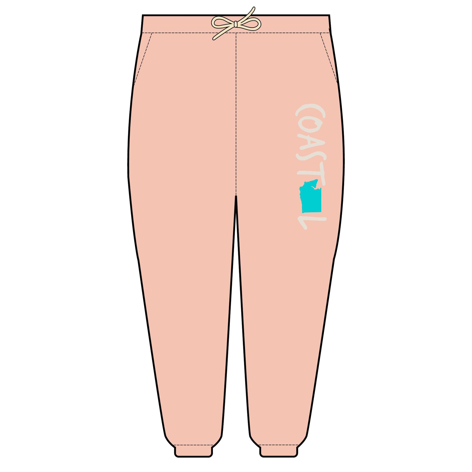 Coastal Washington Beach Vibe Unisex Fleece Sweatpants