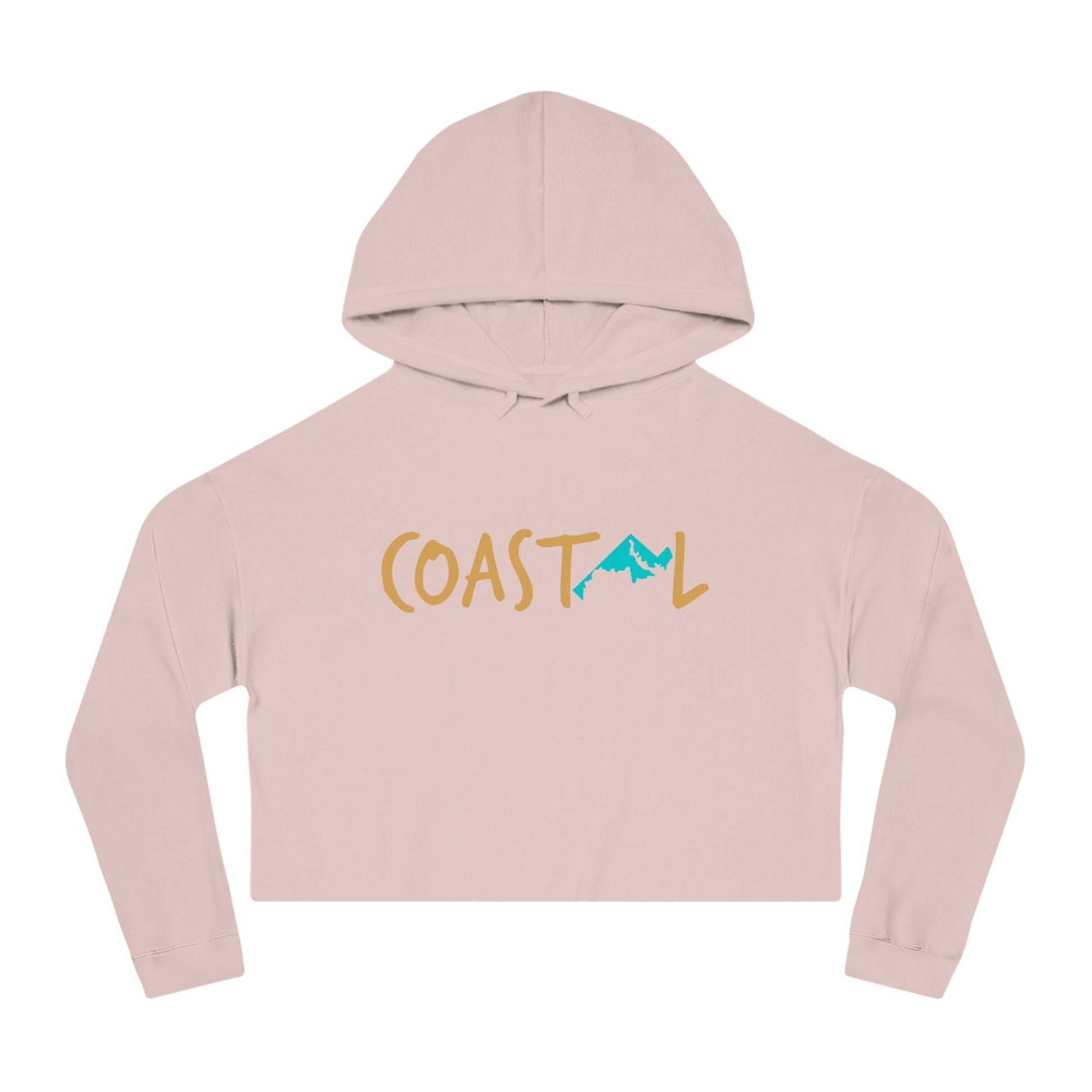 Coastal Maryland Sand & Surf Vibes Women’s Cropped Hoodie