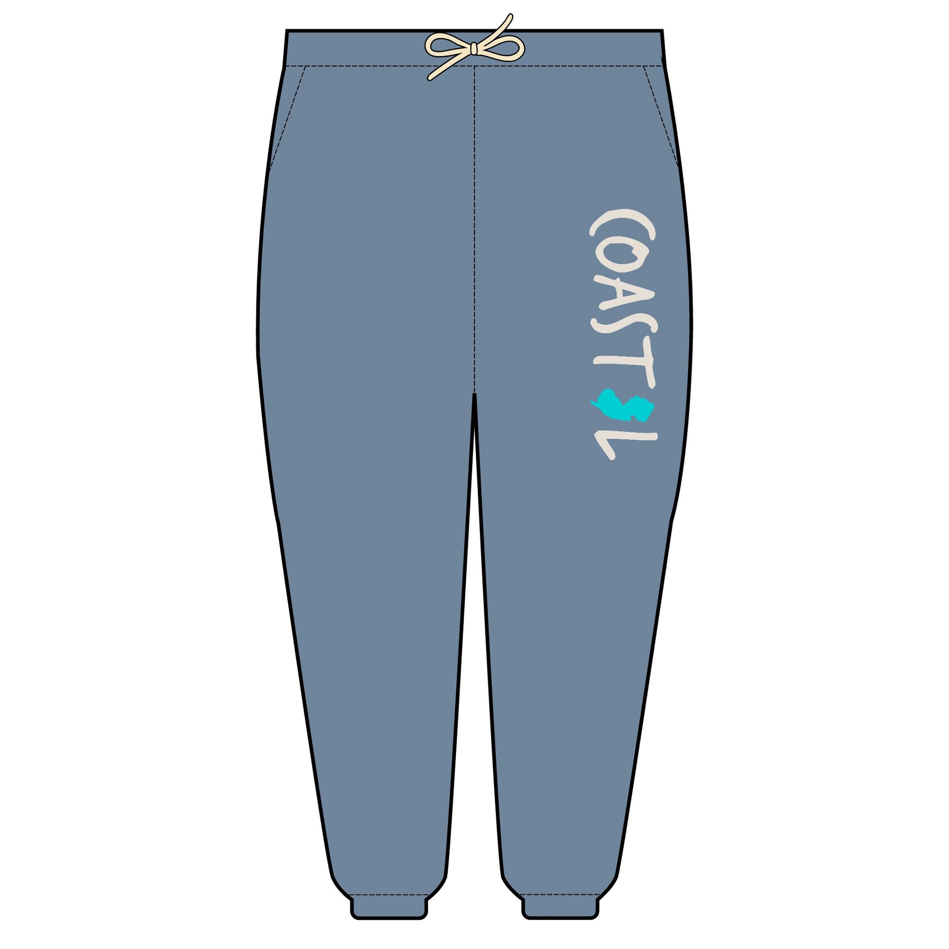 Coastal New Jersey Beach Vibe Unisex Fleece Sweatpants