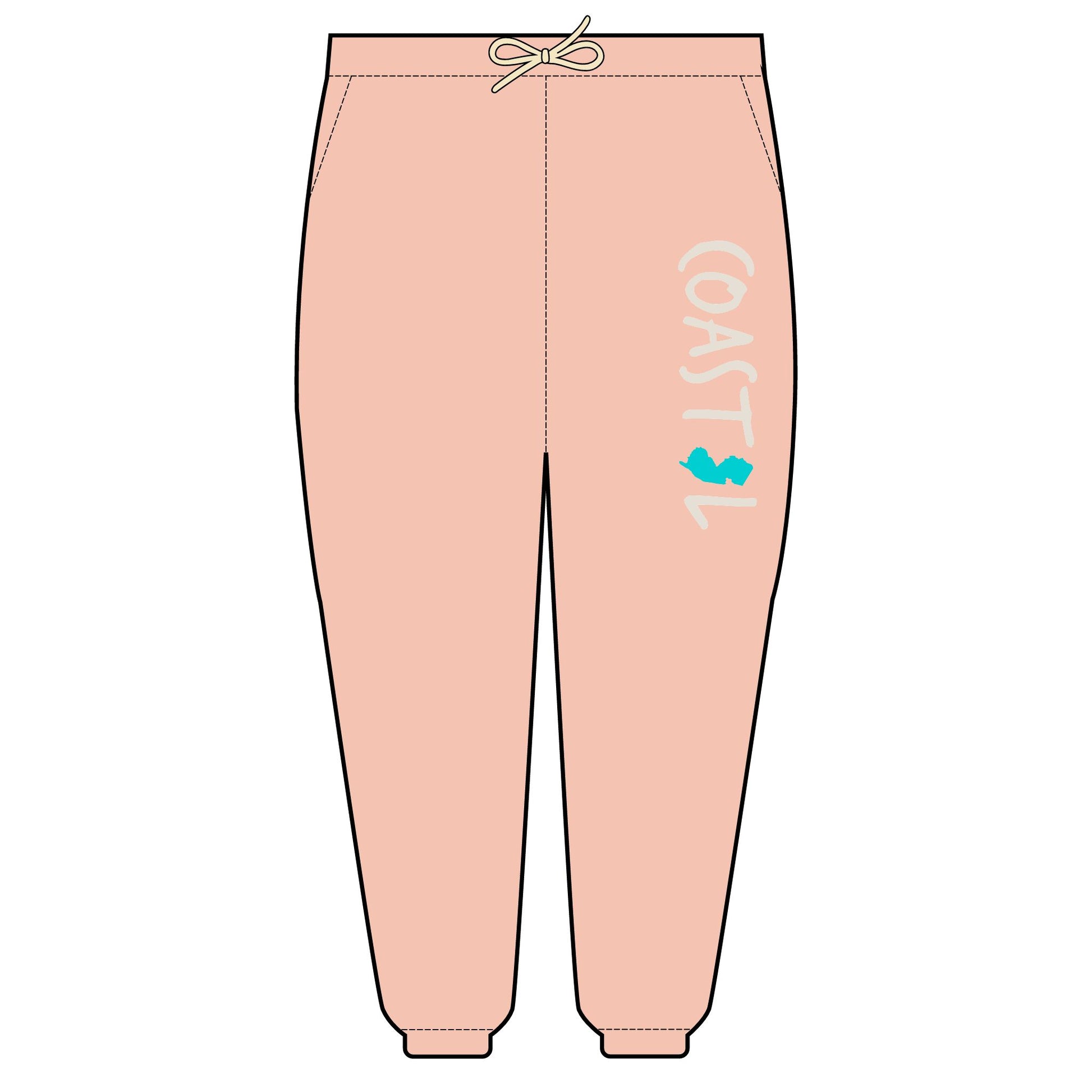 Coastal New Jersey Beach Vibe Unisex Fleece Sweatpants