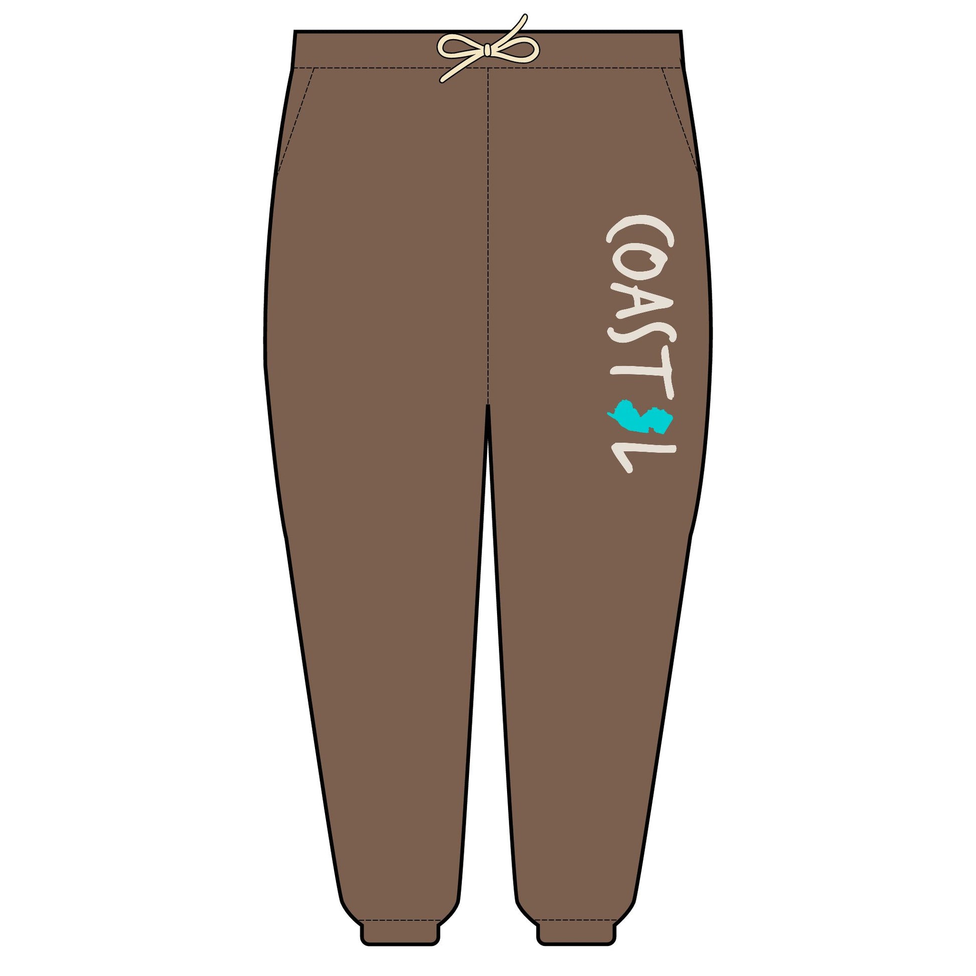 Coastal New Jersey Beach Vibe Unisex Fleece Sweatpants