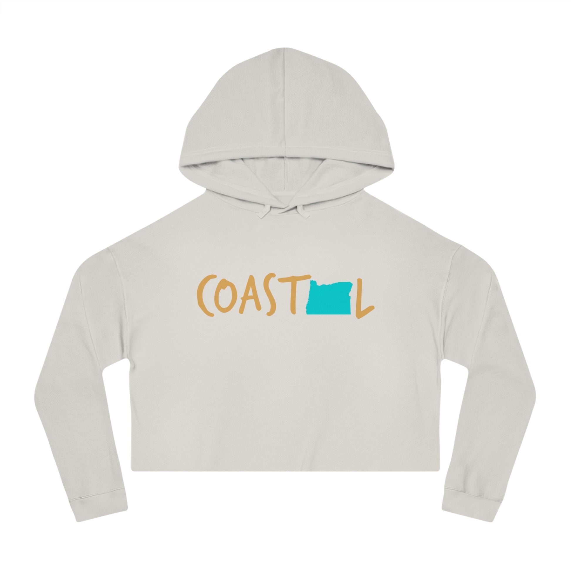 Coastal Oregon Sand & Surf Vibes Women’s Cropped Hoodie