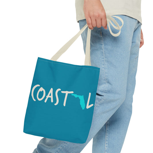 Coastal Florida Beach & Book Tote