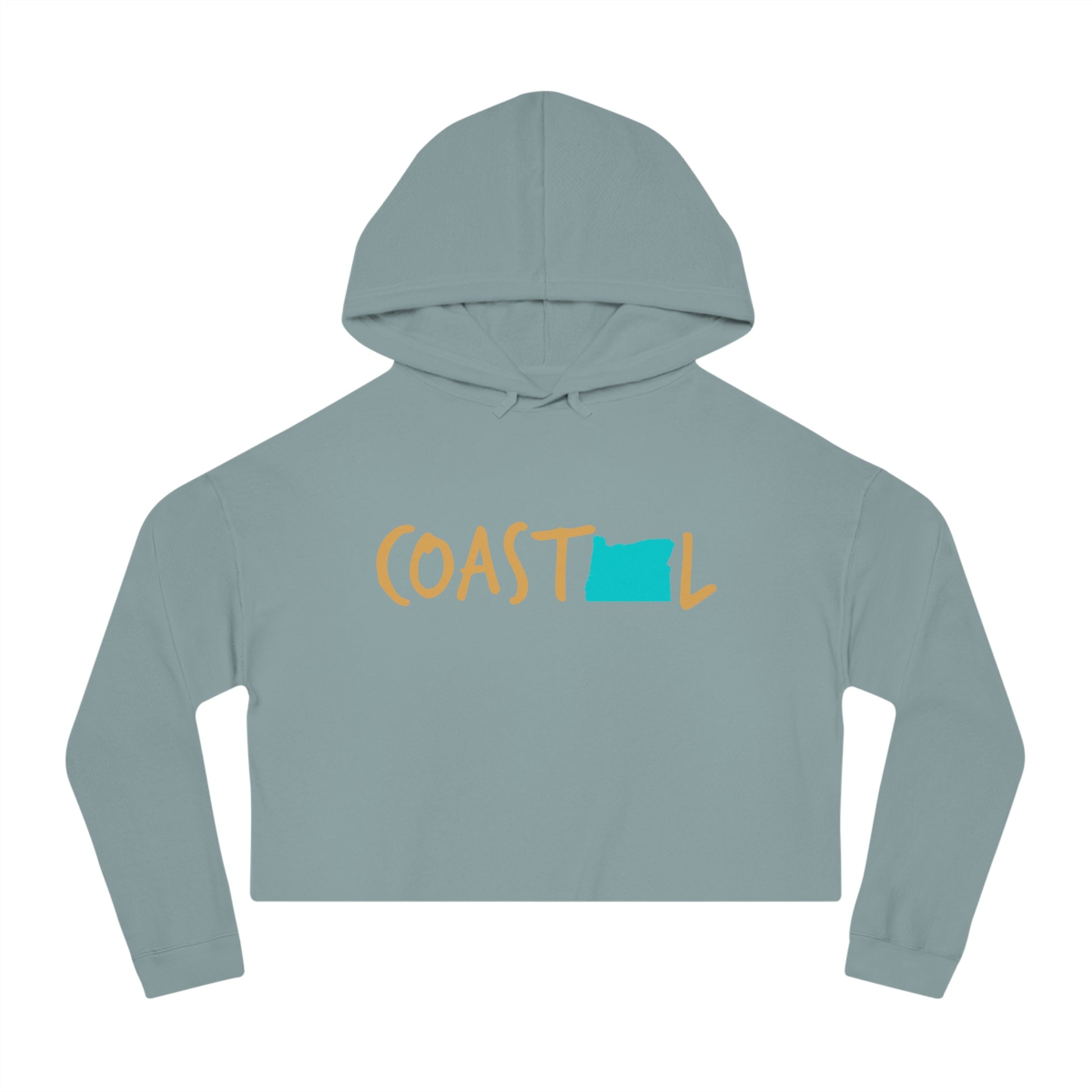 Coastal Oregon Sand & Surf Vibes Women’s Cropped Hoodie