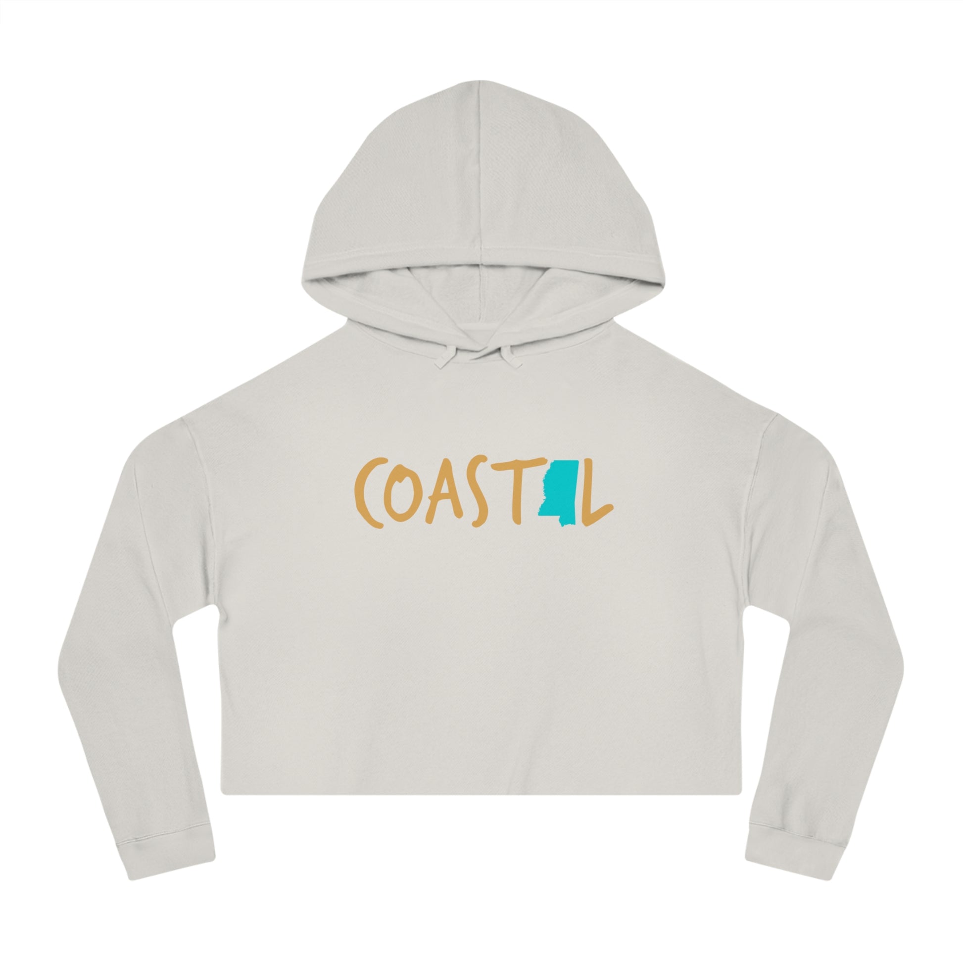 Coastal Mississippi Sand & Surf Vibes Women’s Cropped Hoodie
