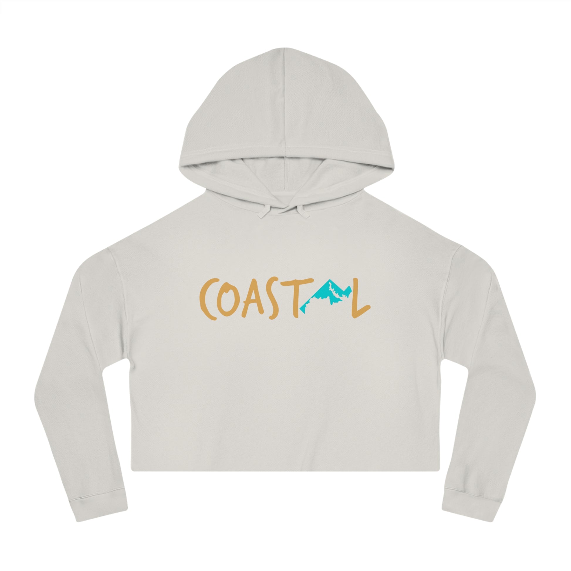 Coastal Maryland Sand & Surf Vibes Women’s Cropped Hoodie