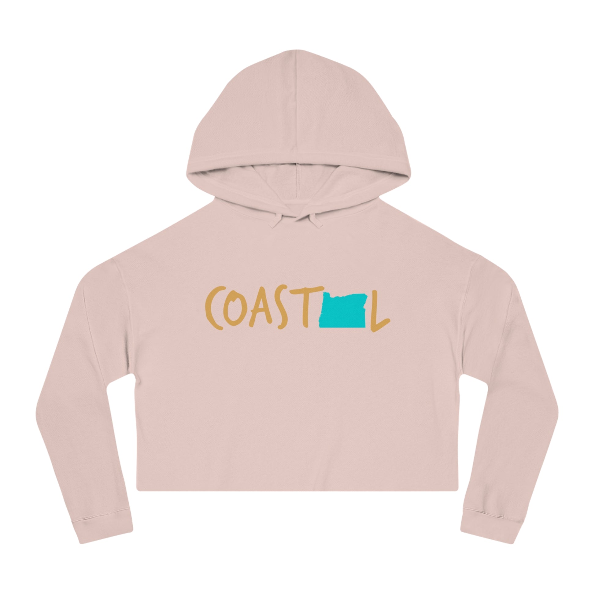 Coastal Oregon Sand & Surf Vibes Women’s Cropped Hoodie