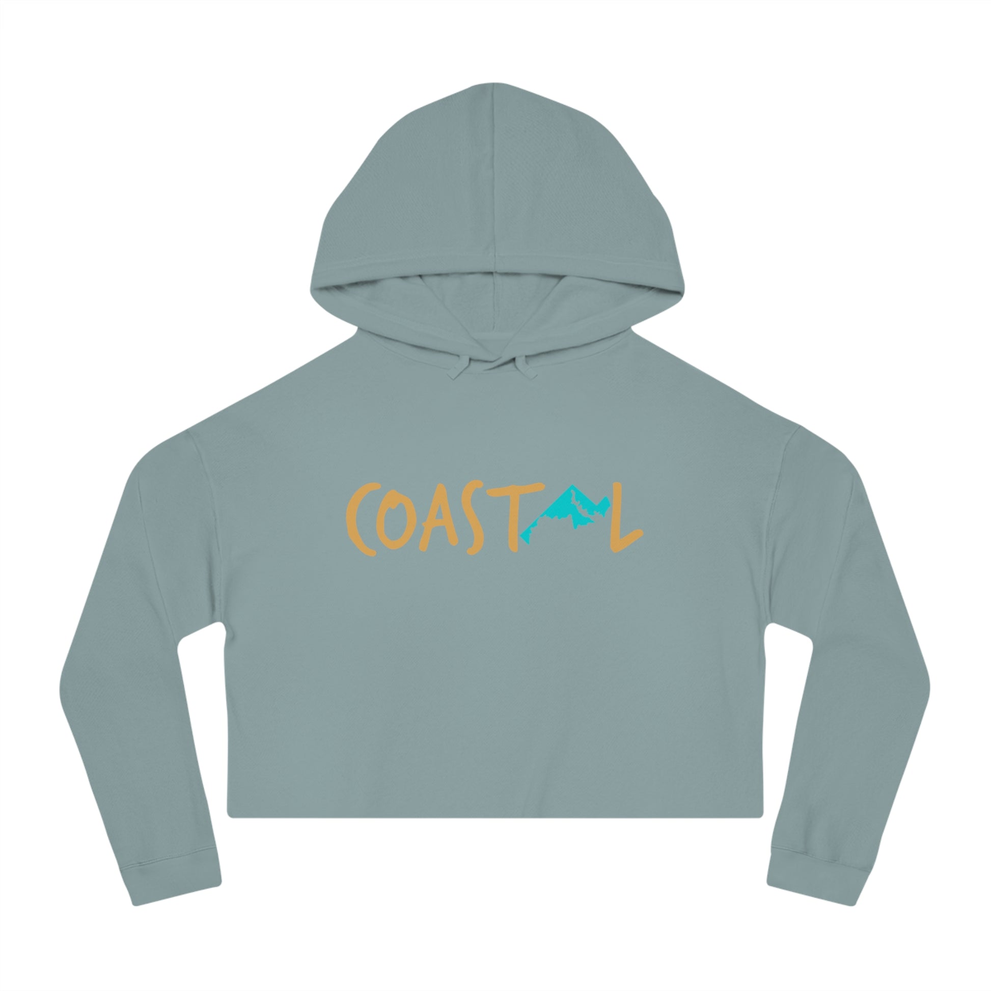Coastal Maryland Sand & Surf Vibes Women’s Cropped Hoodie