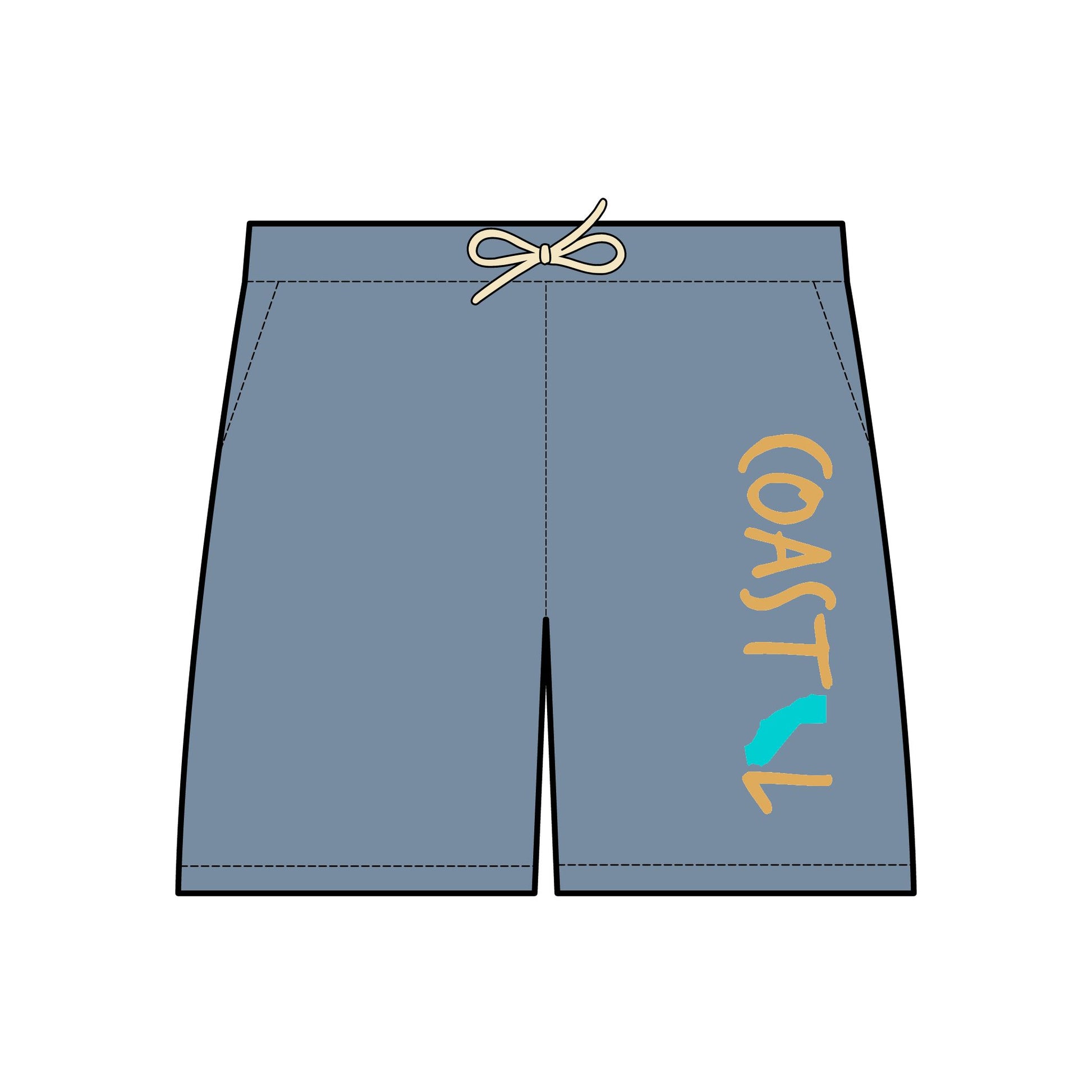 Cailfornia Coastal Vibes Unisex Fleece Shorts