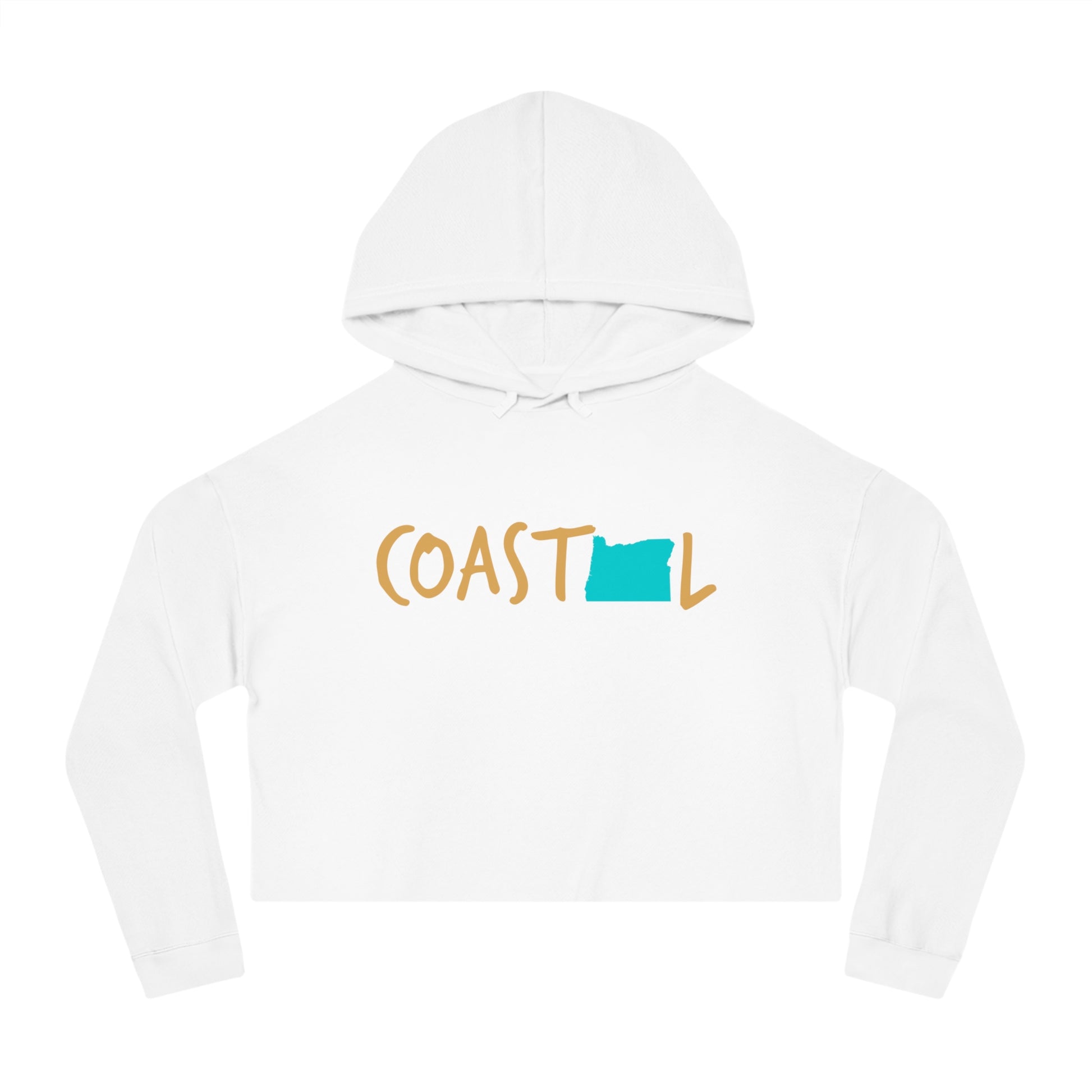 Coastal Oregon Sand & Surf Vibes Women’s Cropped Hoodie
