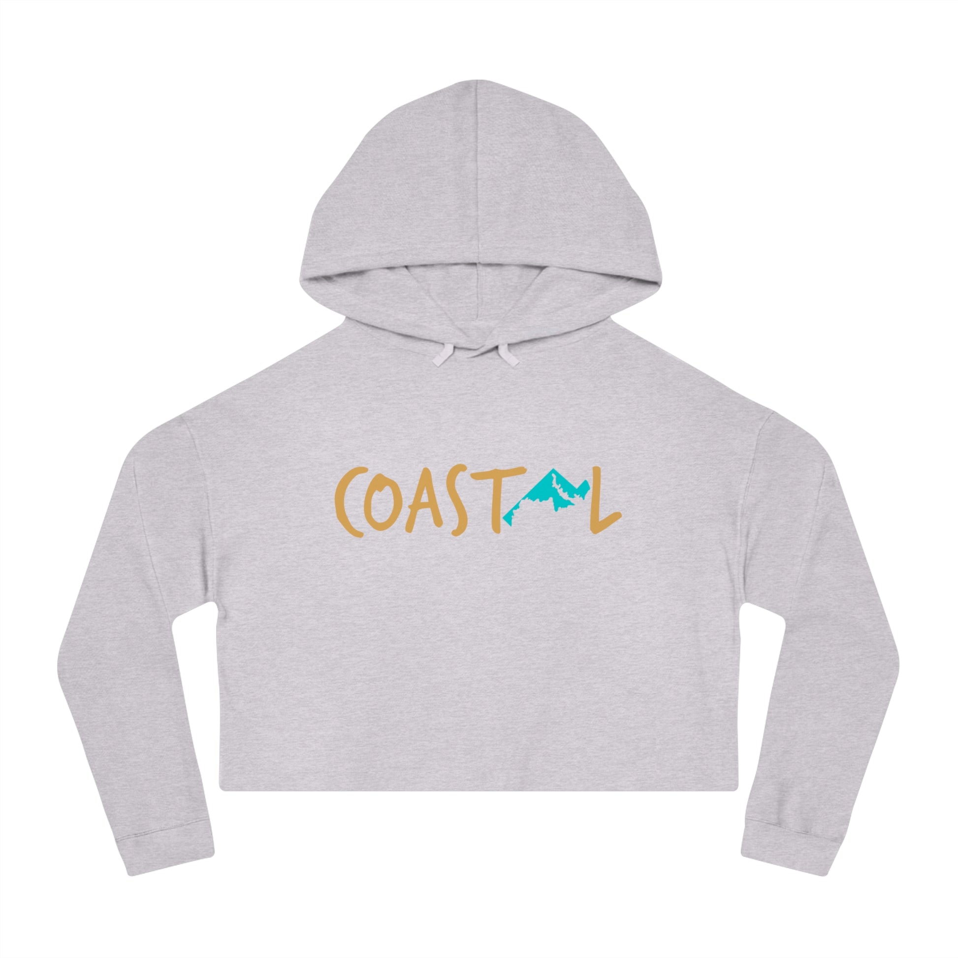 Coastal Maryland Sand & Surf Vibes Women’s Cropped Hoodie