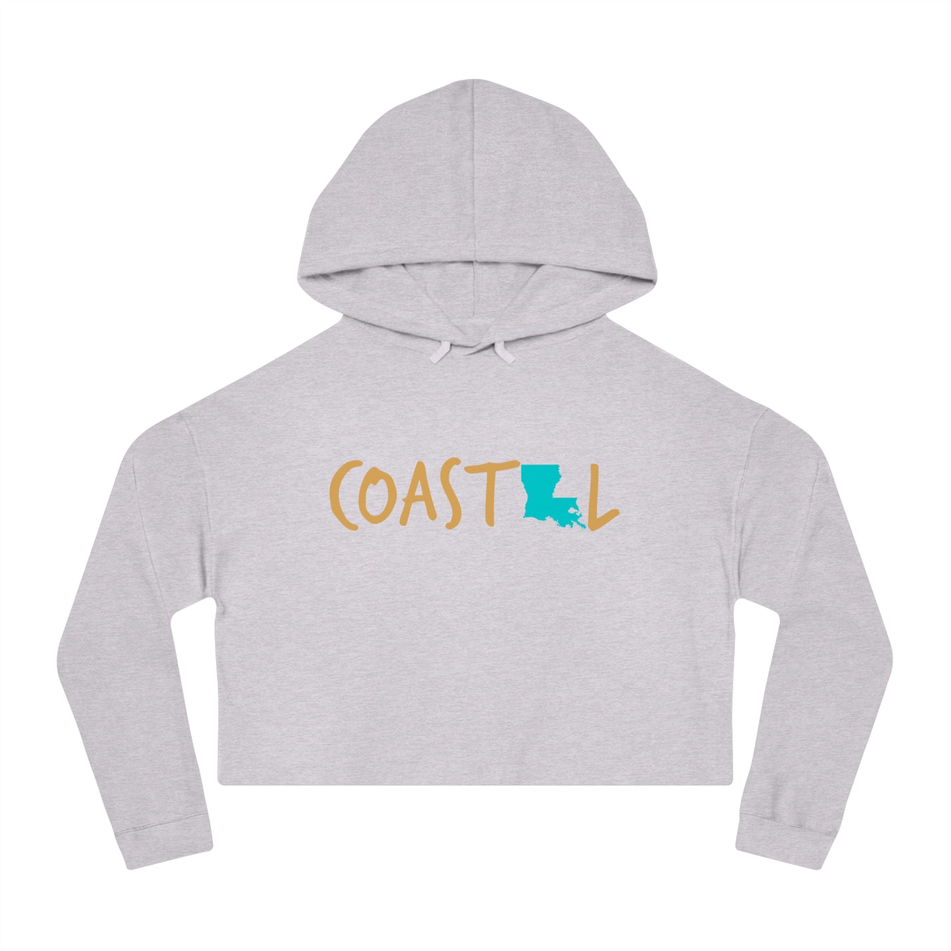 Coastal Louisiana Sand & Surf Vibes Women’s Cropped Hoodie