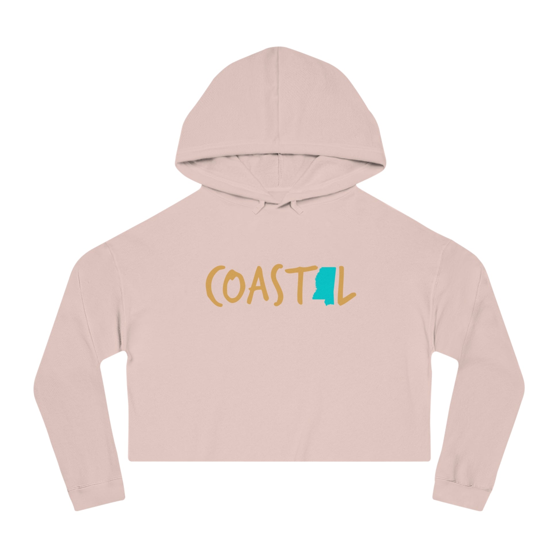 Coastal Mississippi Sand & Surf Vibes Women’s Cropped Hoodie