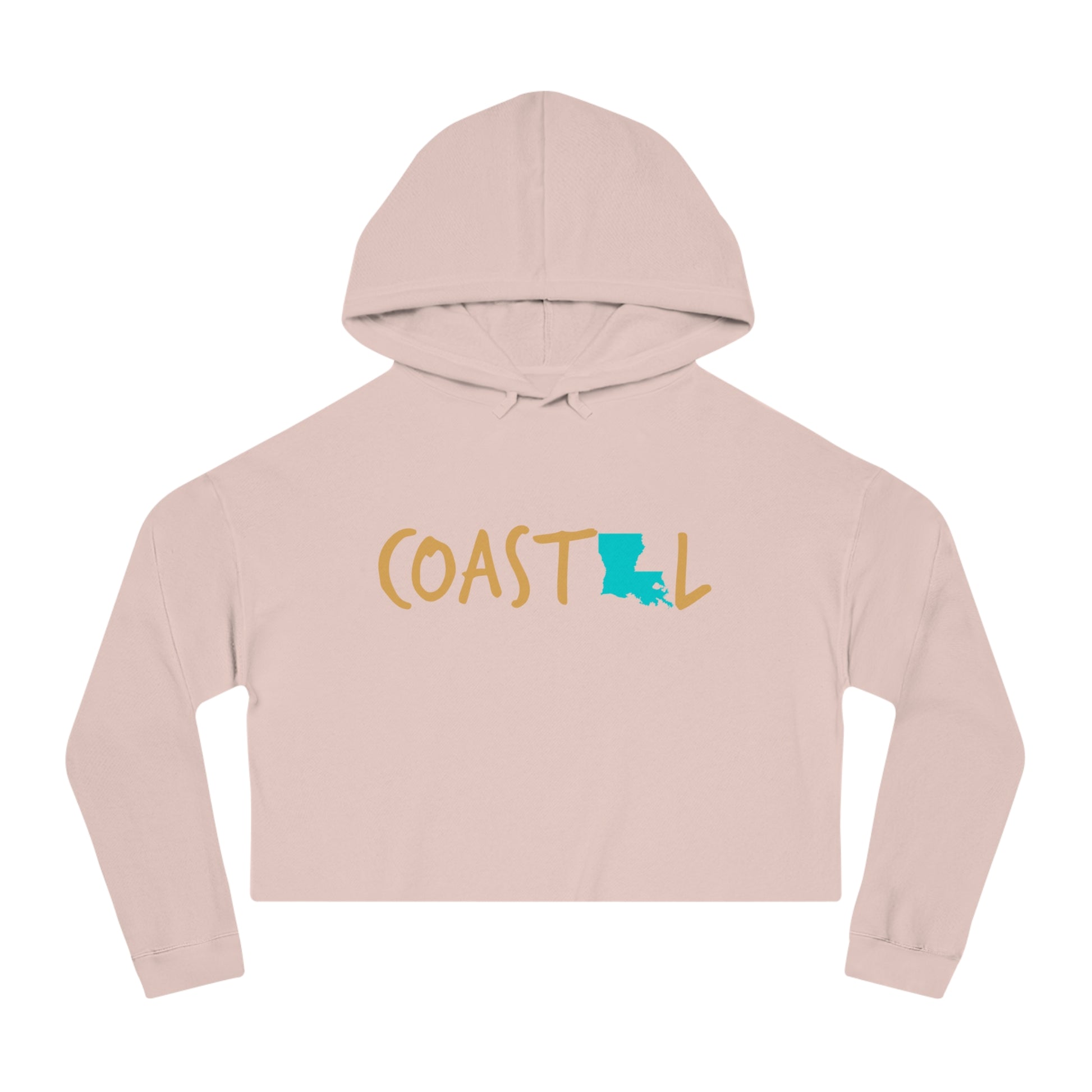 Coastal Louisiana Sand & Surf Vibes Women’s Cropped Hoodie