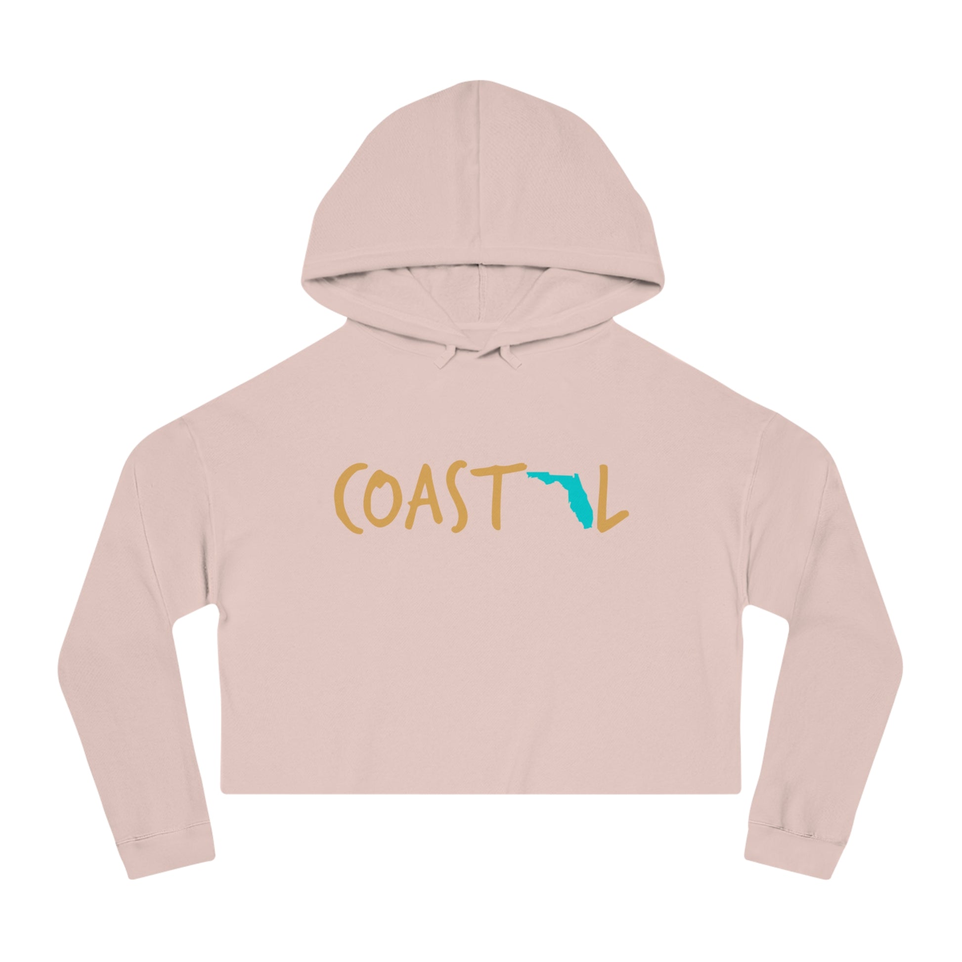 Coastal Florida Sand & Surf Vibes Women’s Cropped Hoodie