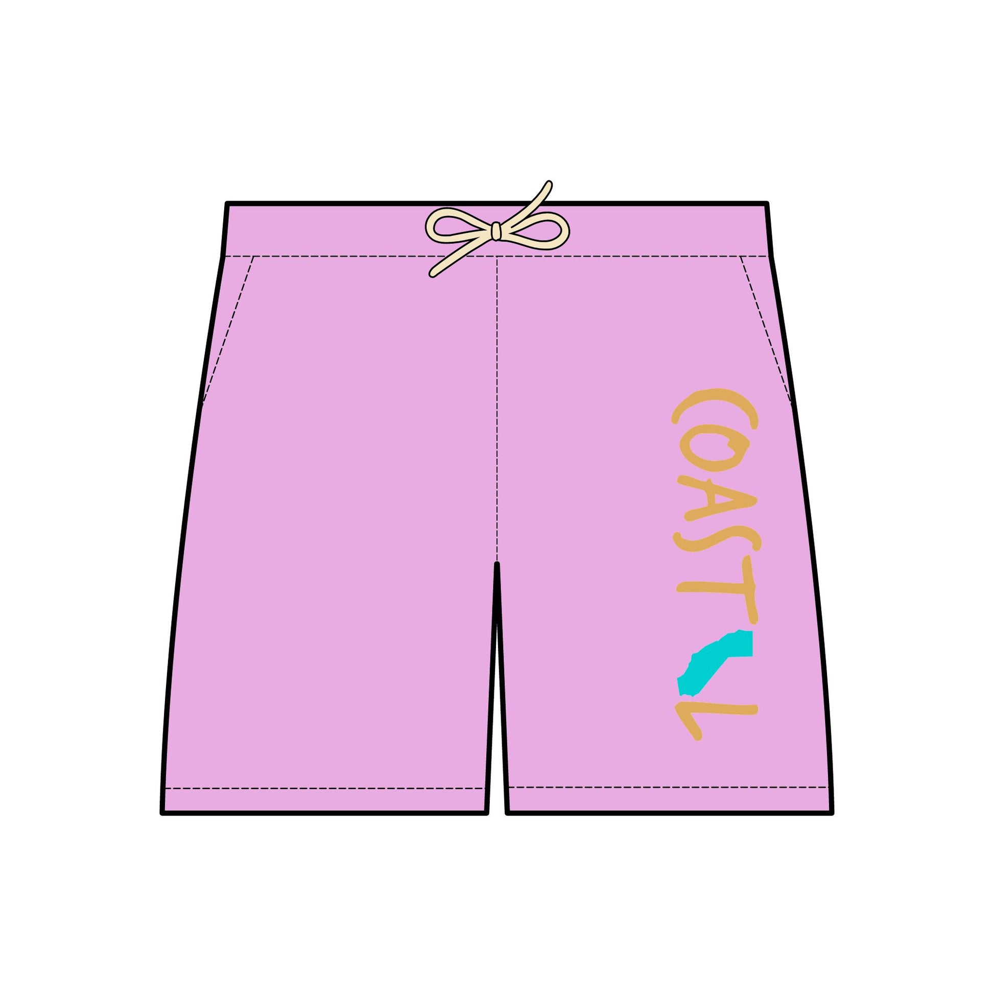 Coastal California Vibes Lightweight Fleece Sweat Shorts