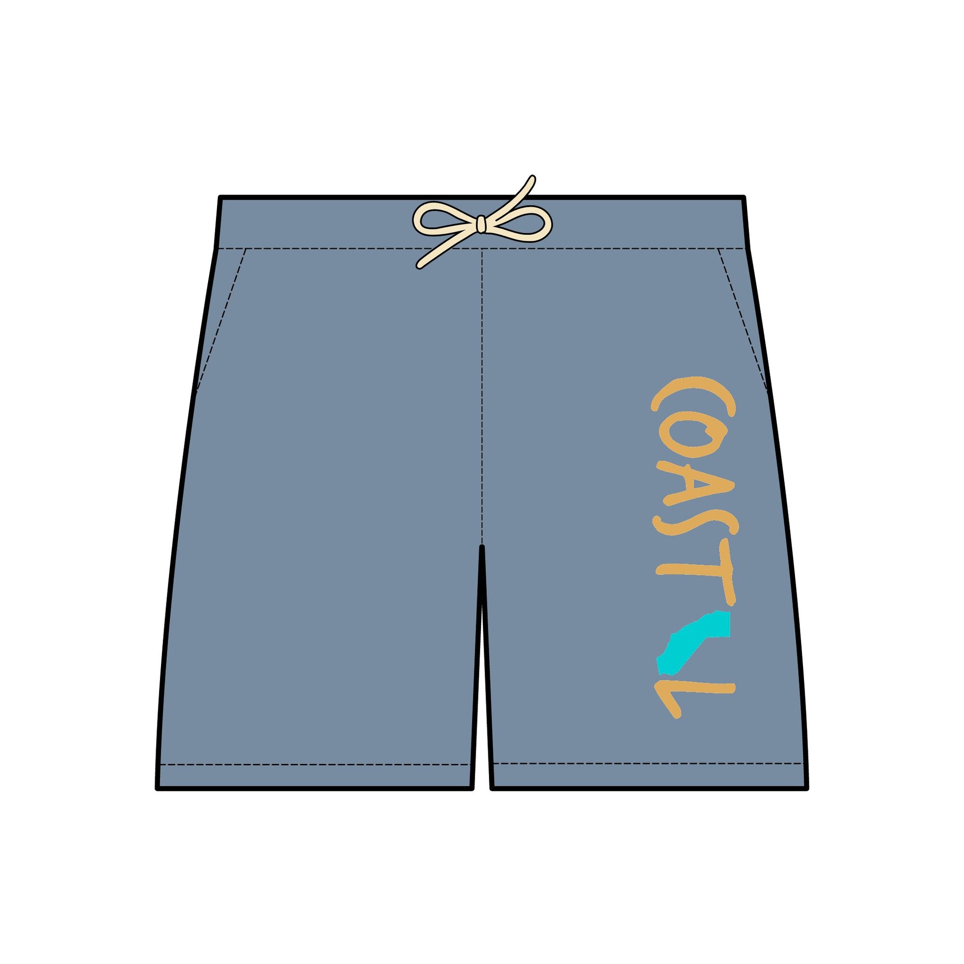Coastal California Vibes Lightweight Fleece Sweat Shorts