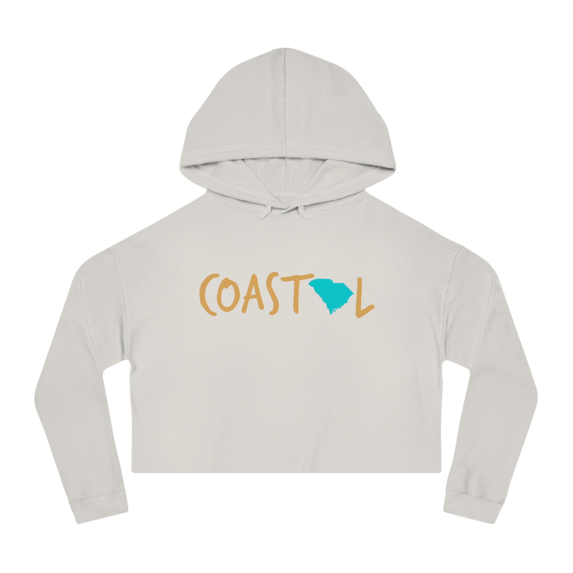 Coastal South Carolina Sand & Surf Vibes Women’s Cropped Hoodie