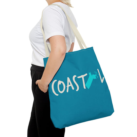 Coastal Massachusetts Beach & Book Tote