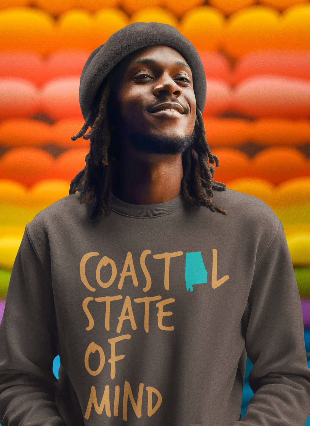 Coastal State of Mind Alabama Driftwood Unisex Sweatshirt