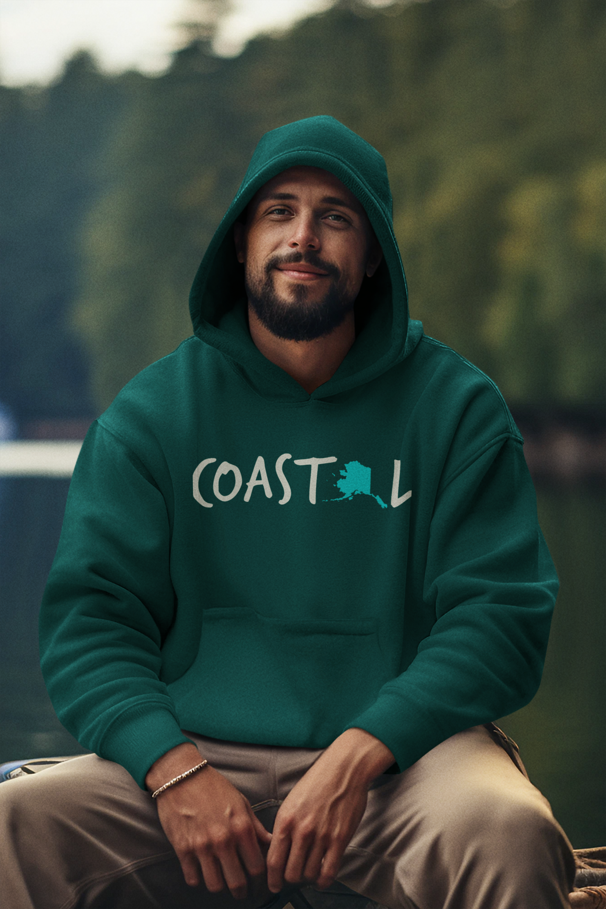 Coastal Alaska Waverider Supreme Unisex Hoodie