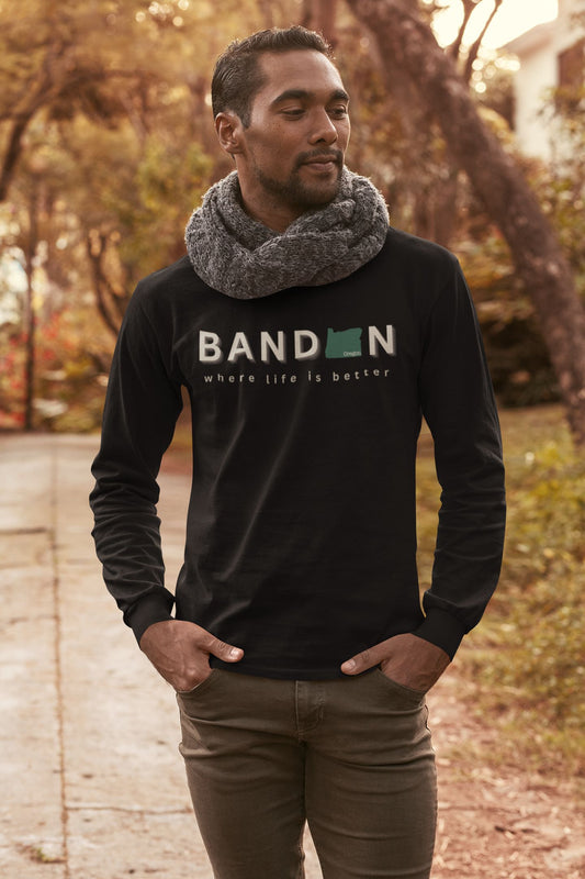 Bandon ~Where Life is Better Women's Performance Long Sleeve Tee