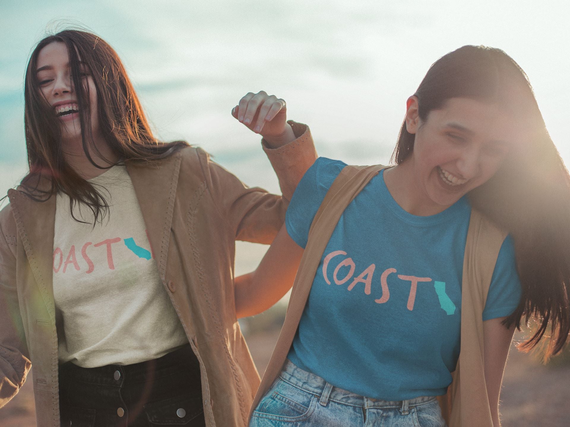 Coastal California Sunset Red Unisex Jersey Tee