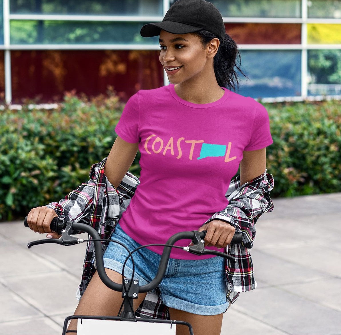 Coastal Connecticut Sunset Red Unisex Jersey Tee