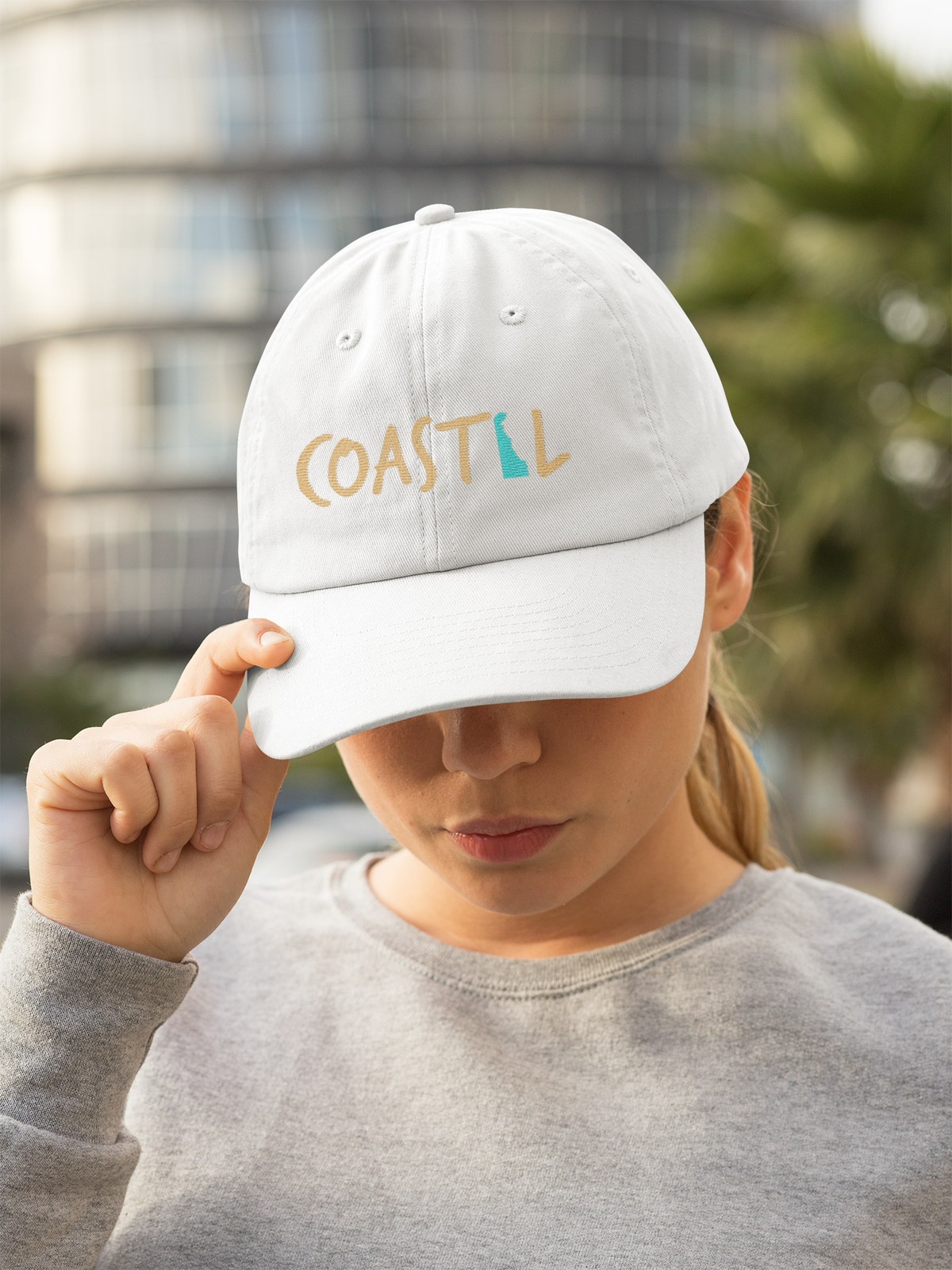 Coastal Delaware Beachcomber Sunset Gold Hat