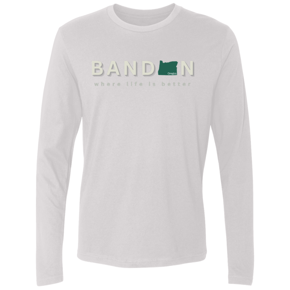Bandon ~Where Life is Better Men's Super Soft Long Sleeve
