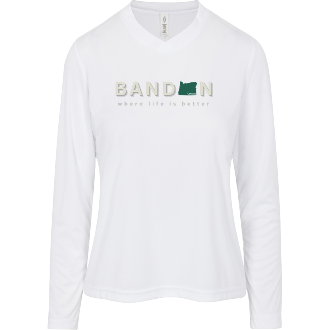 Bandon ~Where Life is Better Women's Performance Long Sleeve Tee