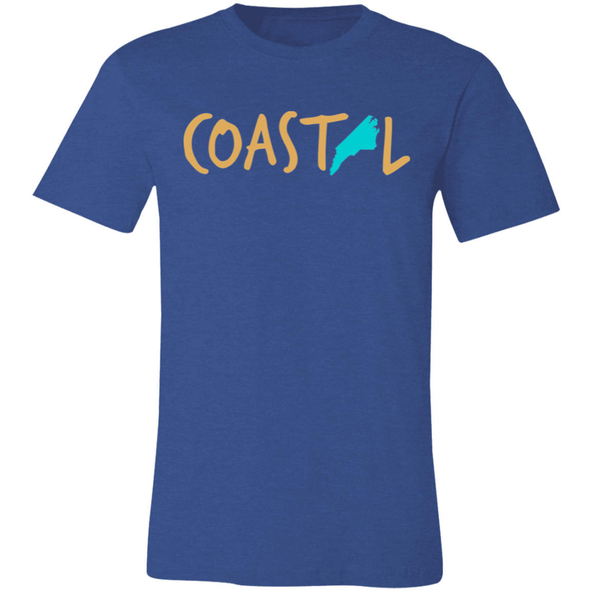 Coastal North Carolina Sunset Gold Unisex Jersey Tee