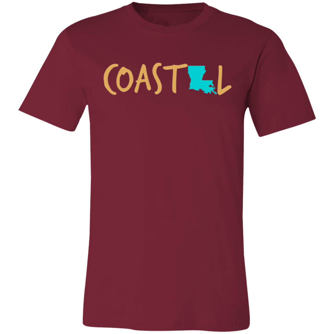 Coastal Louisiana Sunset Gold Unisex Jersey Tee