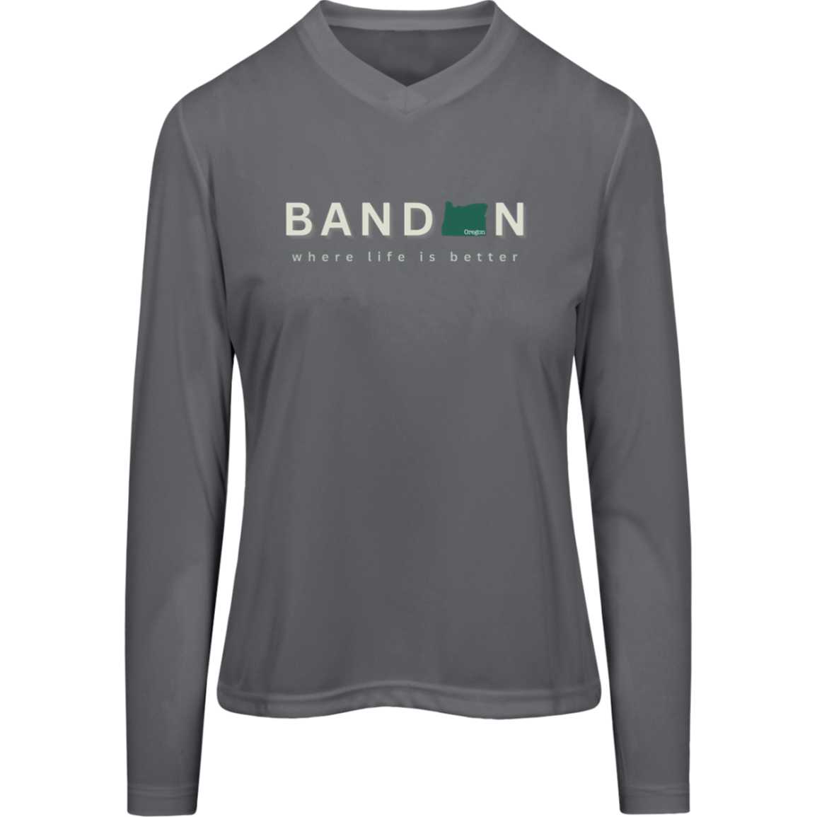 Bandon ~Where Life is Better Women's Performance Long Sleeve Tee