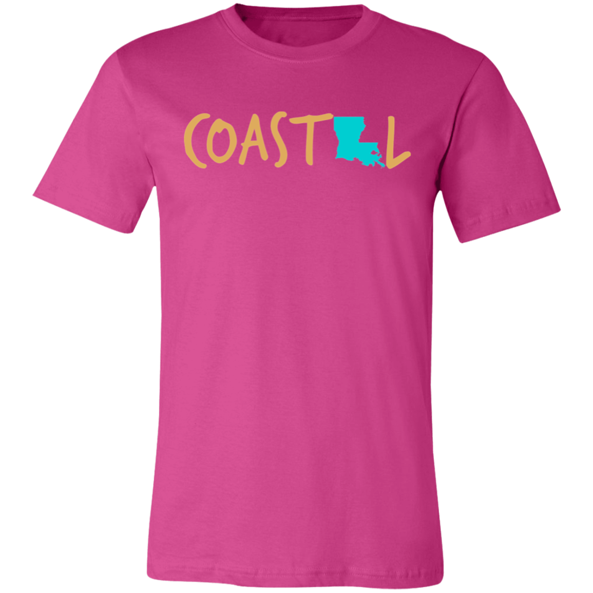 Coastal Louisiana Sunset Gold Unisex Jersey Tee