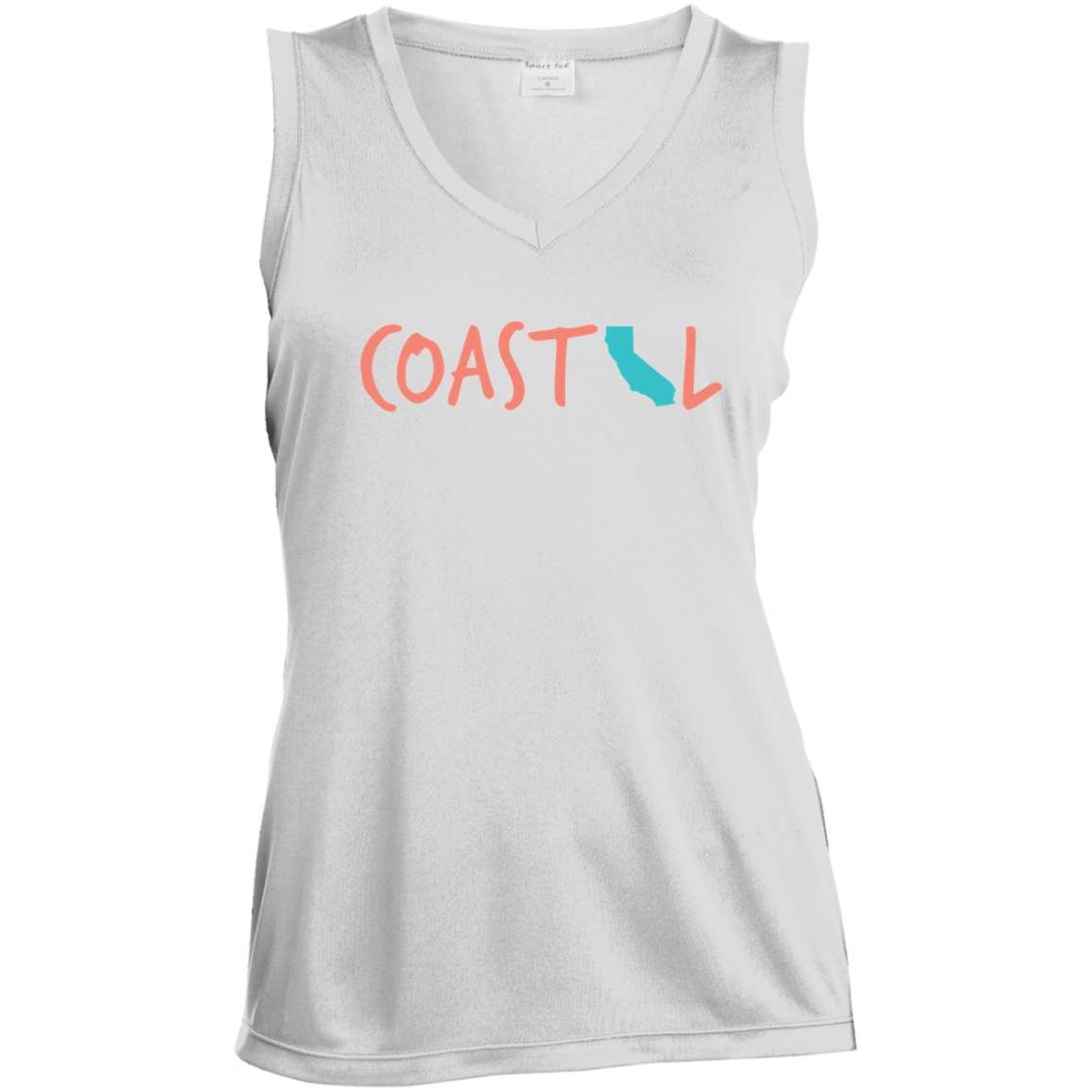 Coastal California Ladies' Sleeveless V-Neck Performance Tee
