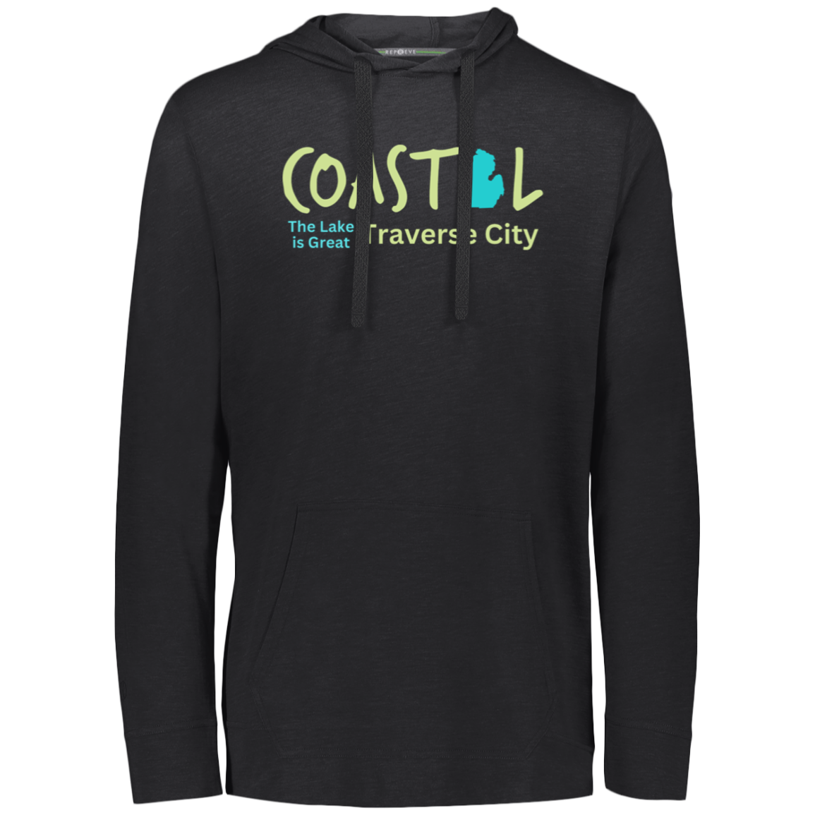 Coastal The Lake is Great Traverse City Eco Lightweight Hoodie