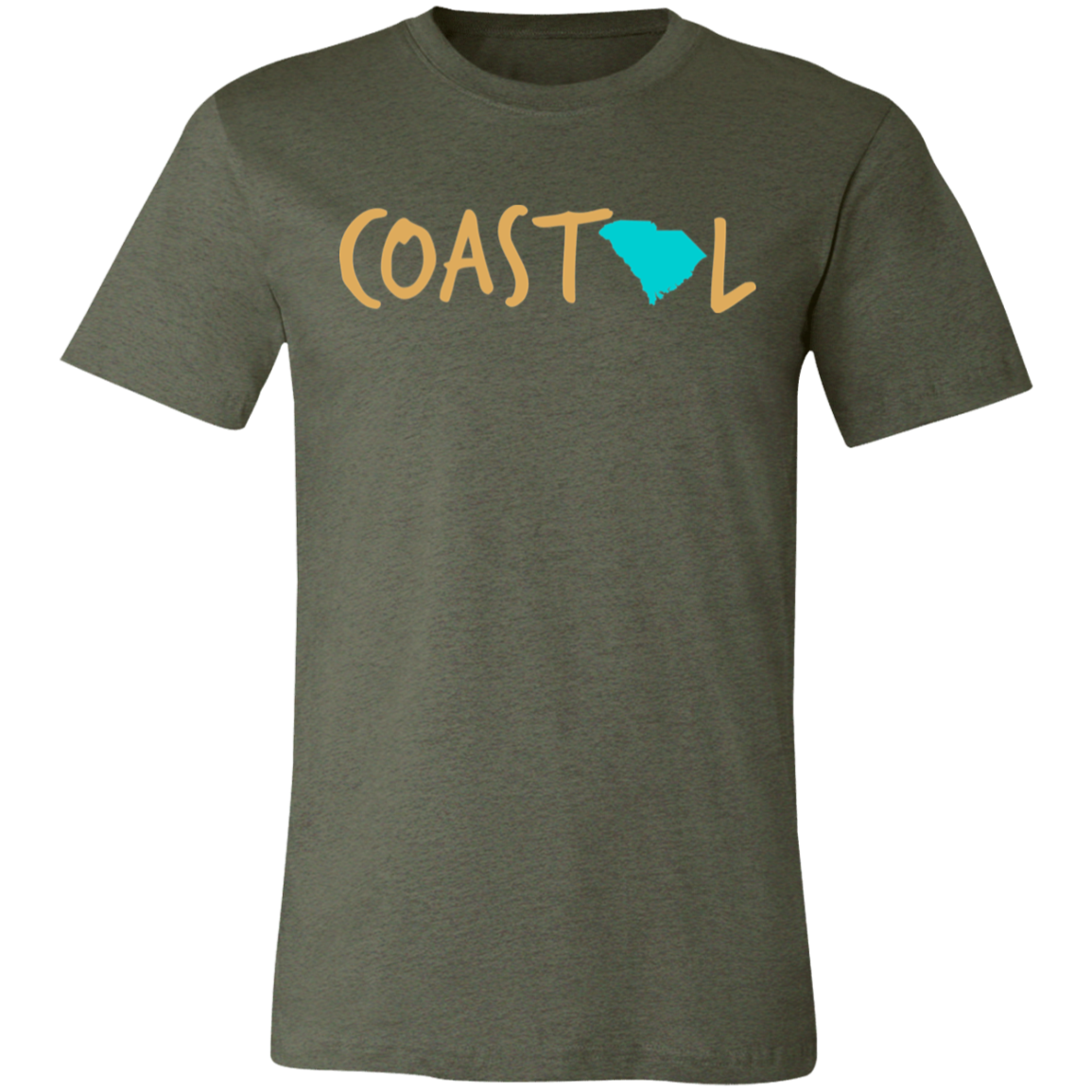 Coastal South Carolina Sunset Gold Unisex Jersey Tee